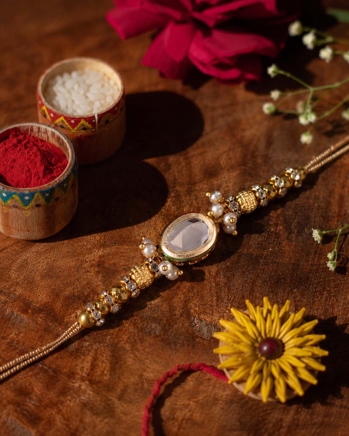 Aarvan Rakhi for Brother | Tilak Set Included - Image 2