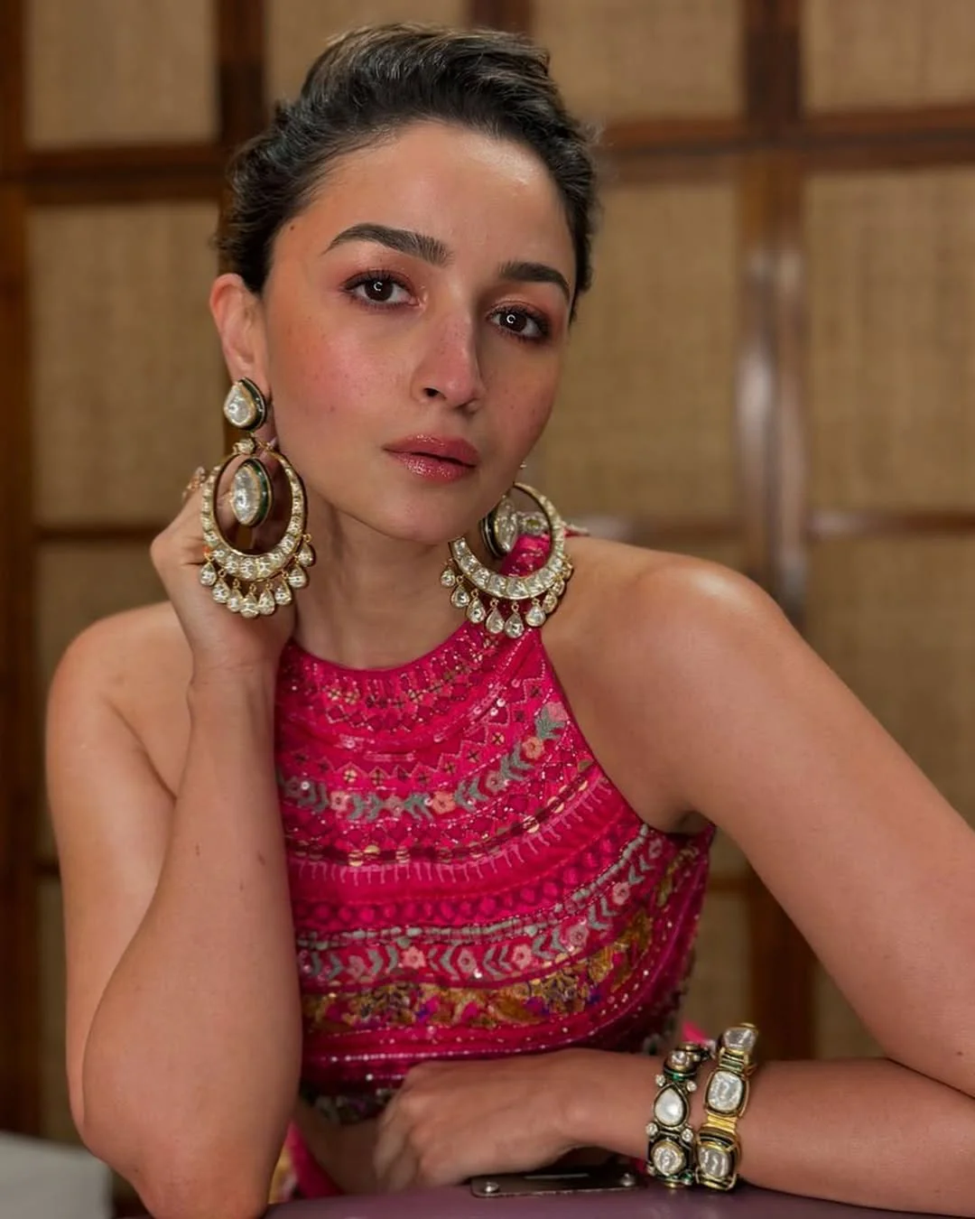 Alia Bhatt Diwali Party Inspired Chandbali - Image 3