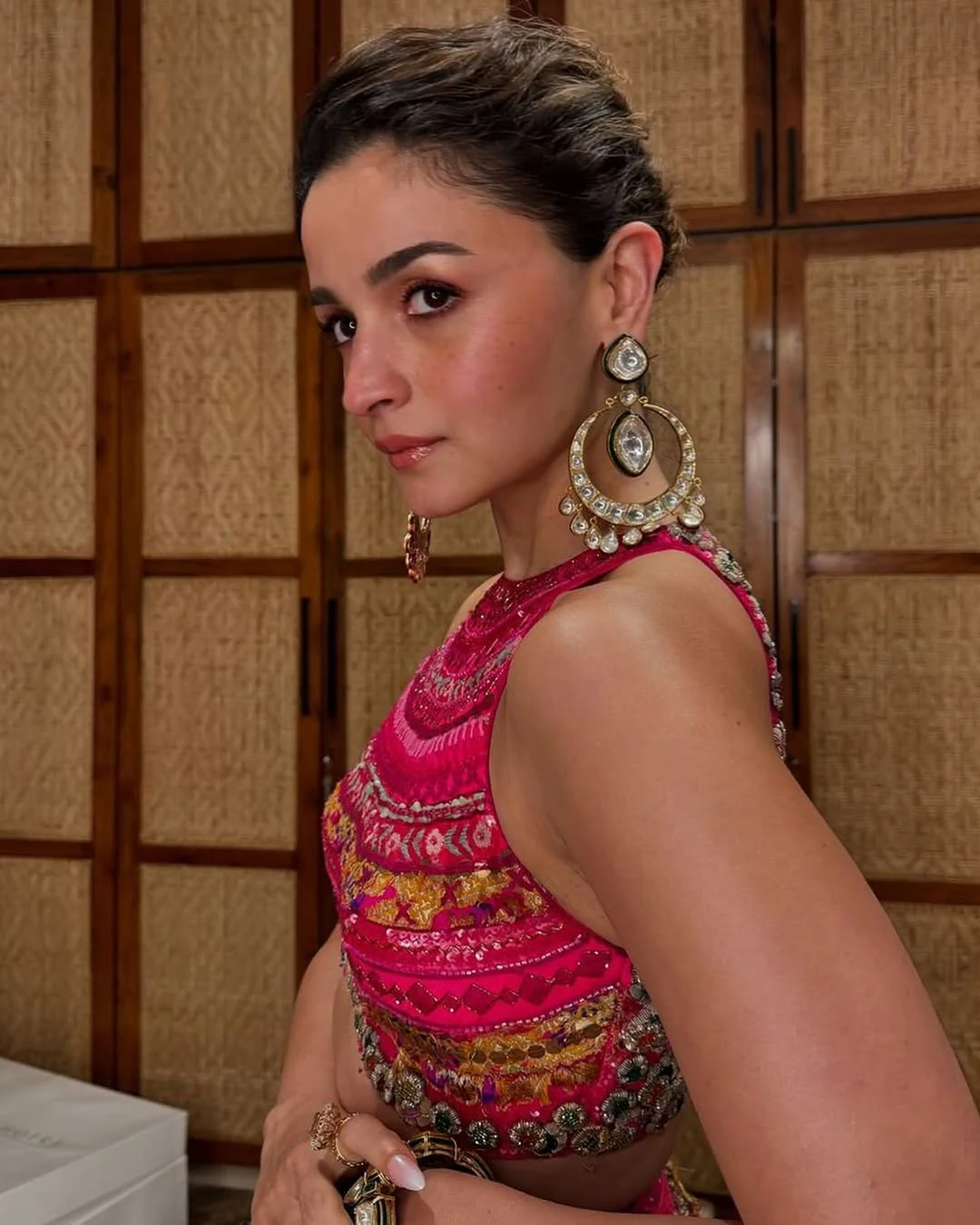 Alia Bhatt Diwali Party Inspired Chandbali - Image 5