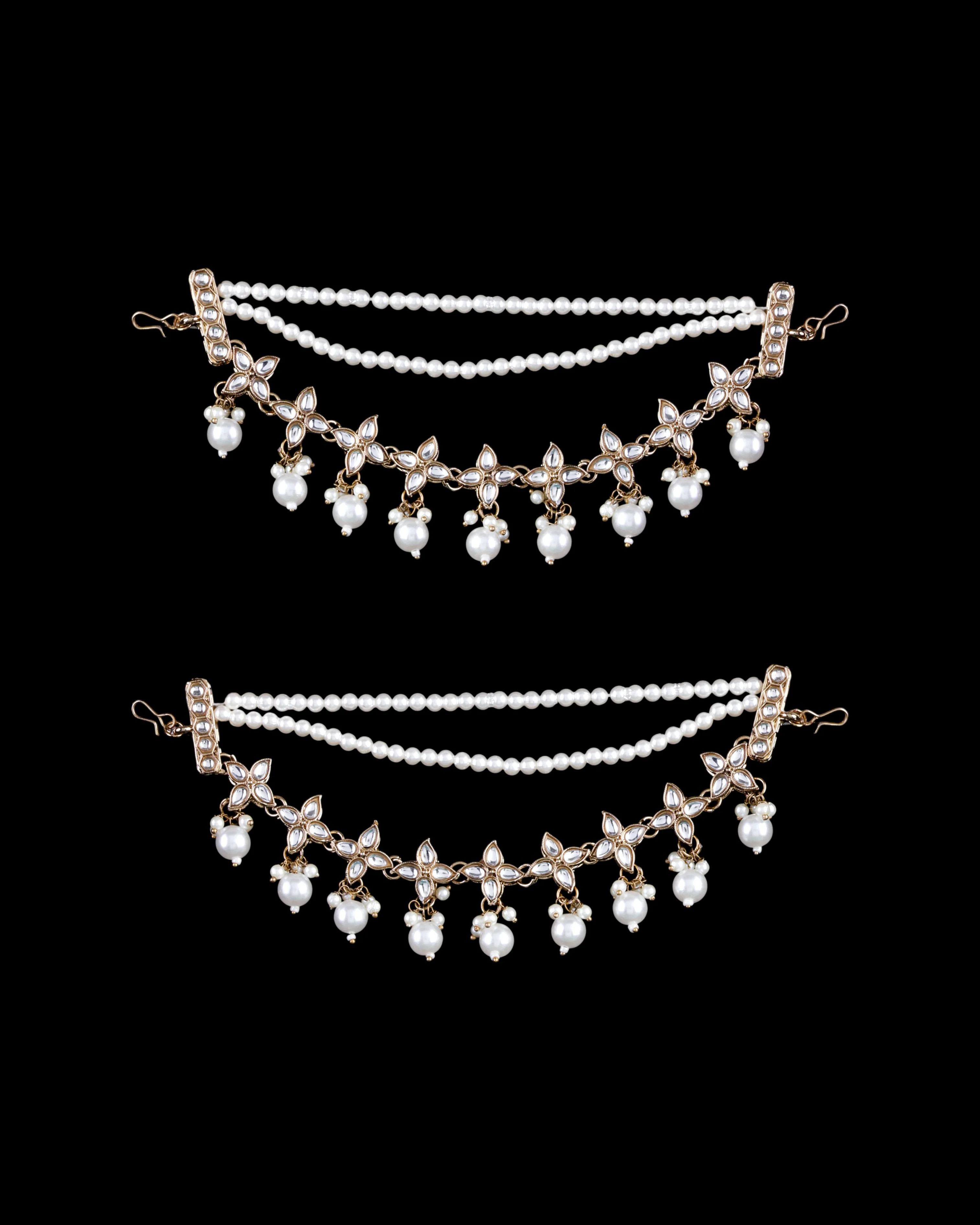 Ariva Kundan Kaan Chain Pair - Image 9