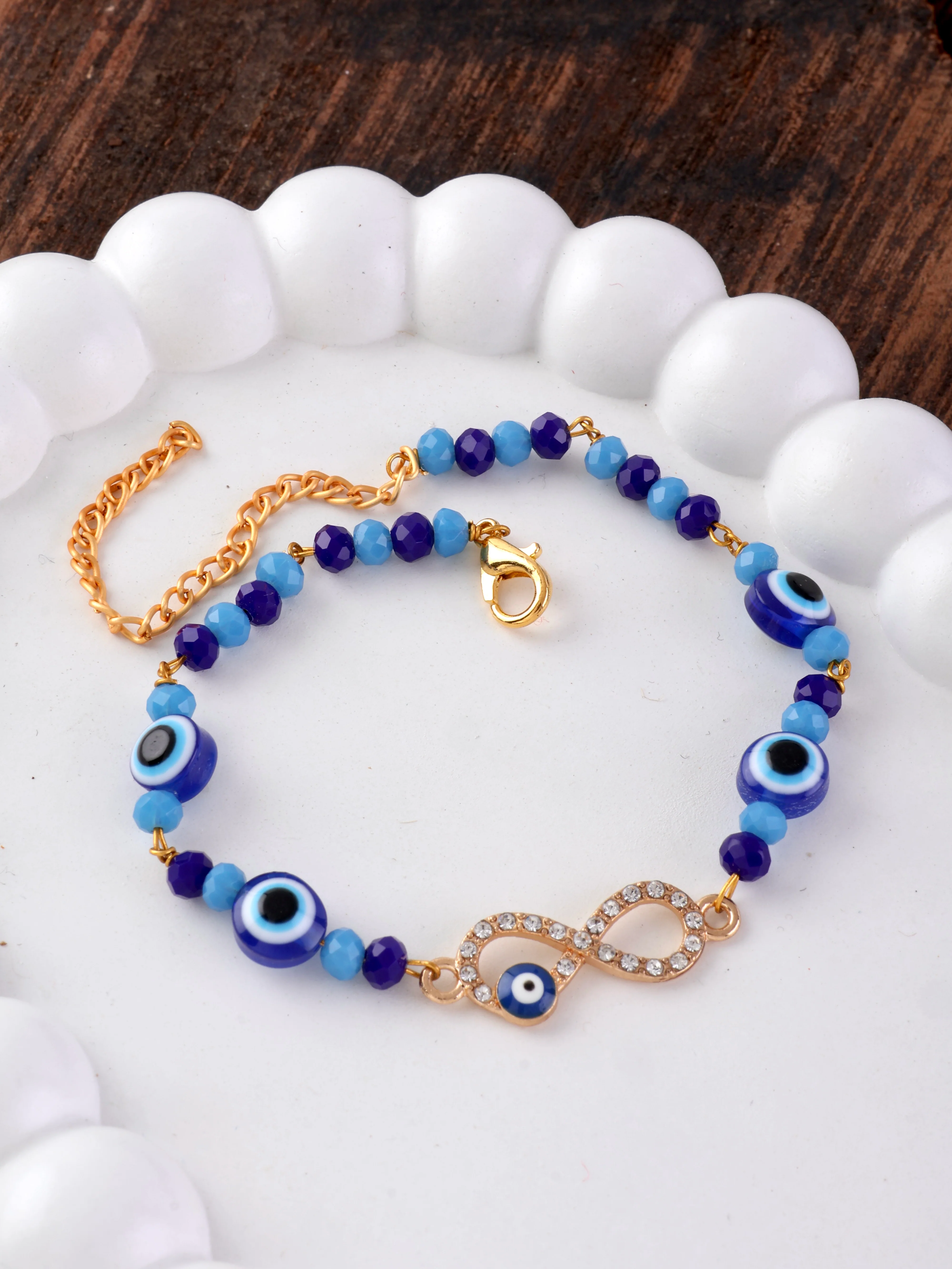 Kanak - Atharv Evil Eye     Bhaiya Bhabhi Rakhi Bracelet Set | Tilak Set Included - Image 10
