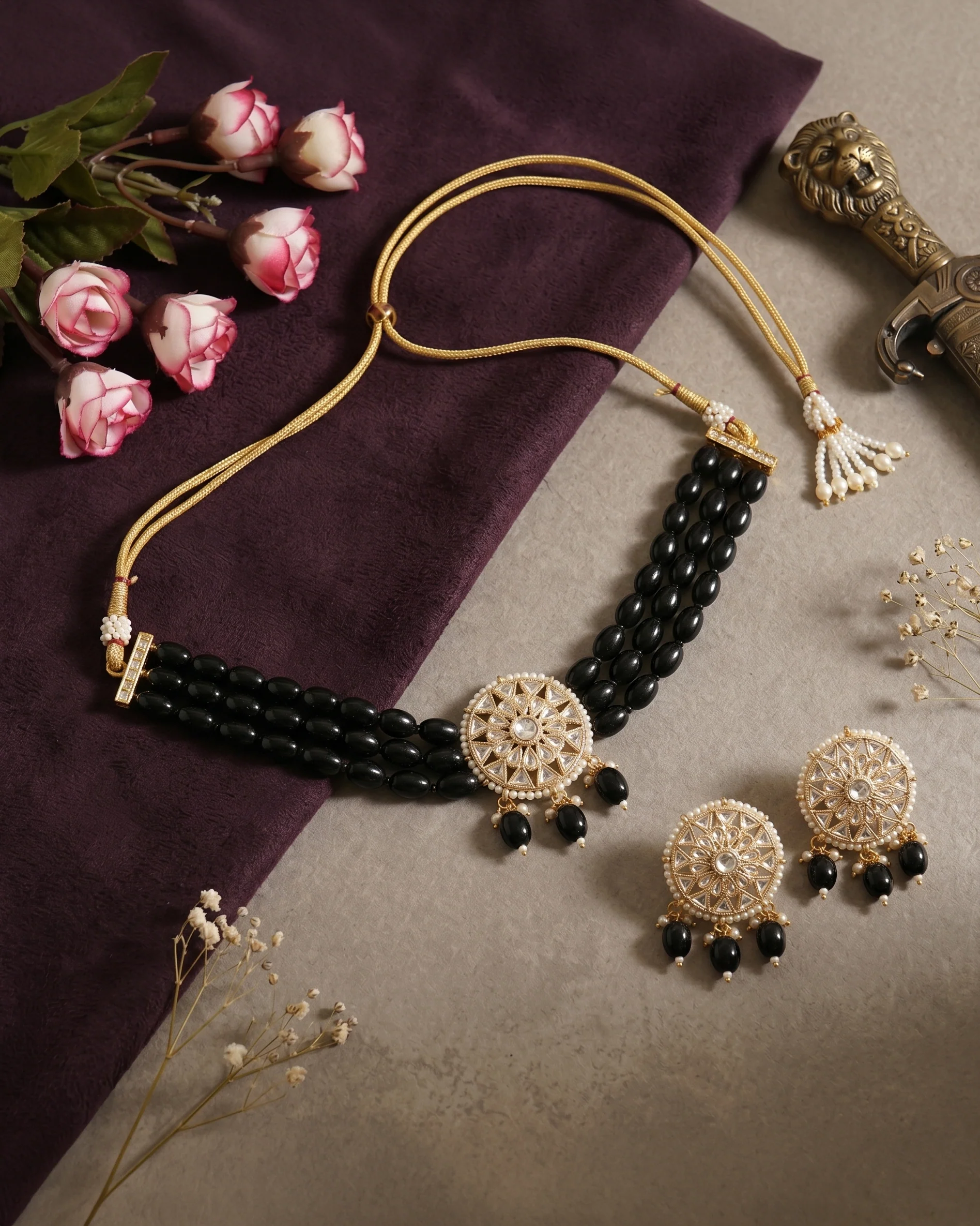 Black Arshi Choker Set - Image 2