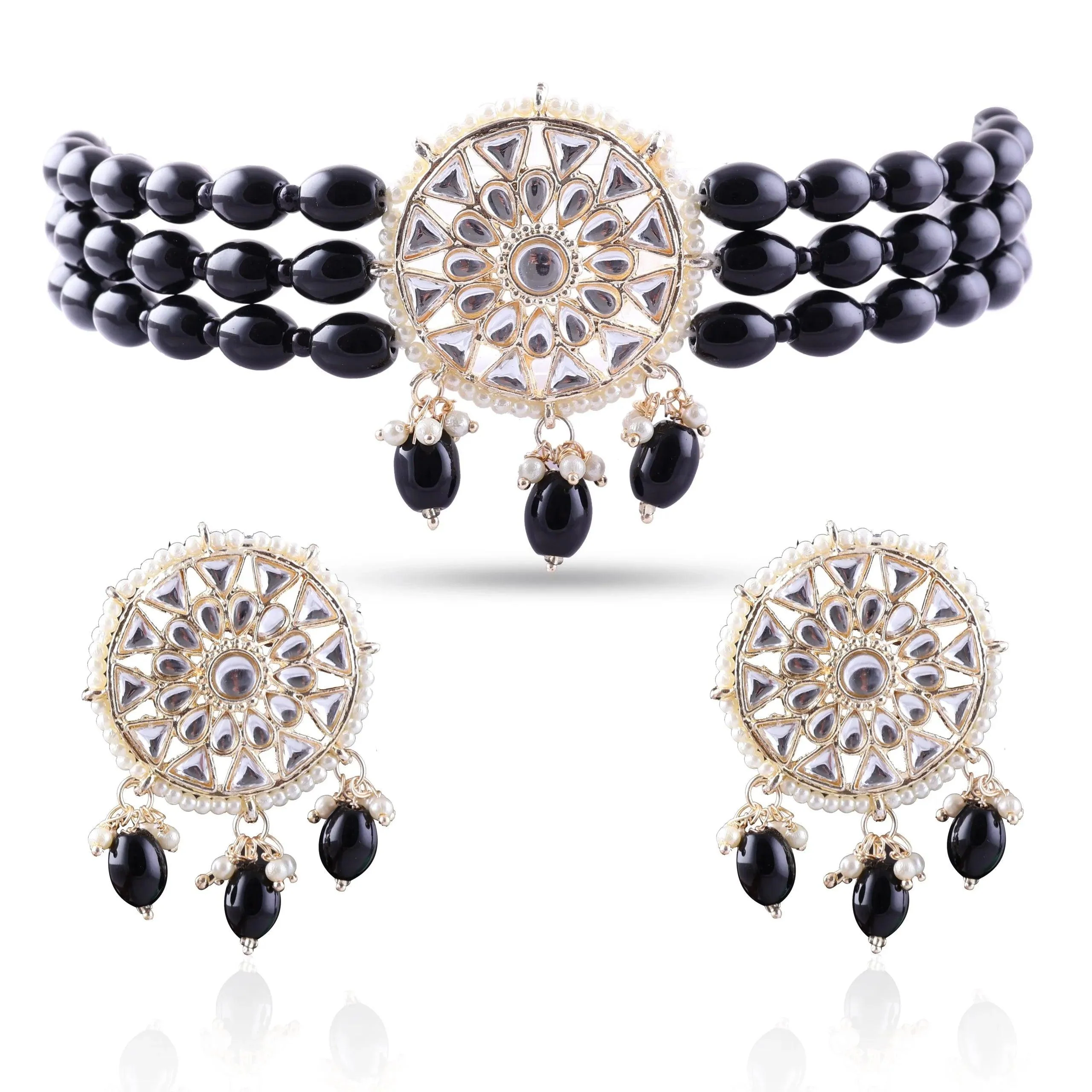 Black Arshi Choker Set - Image 4