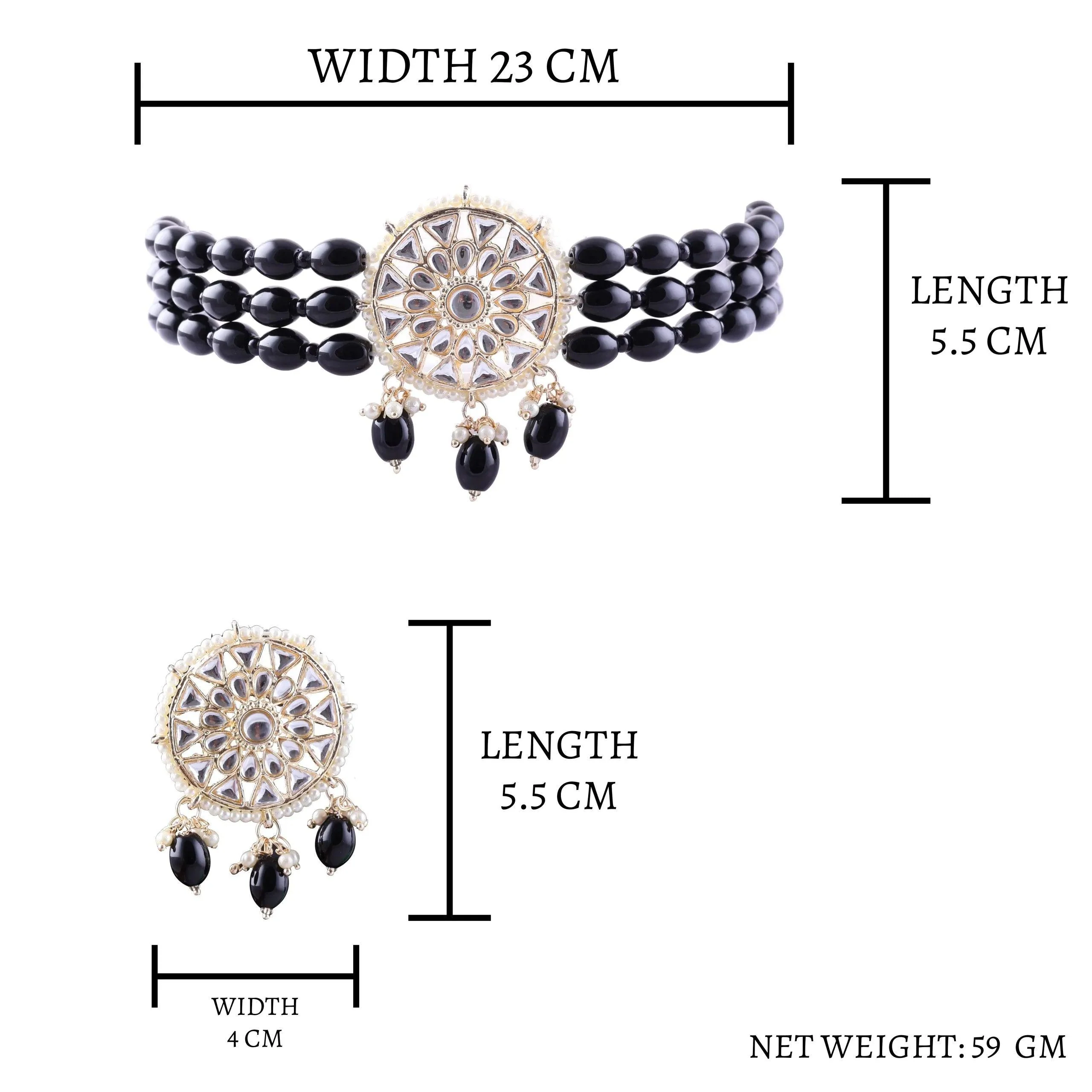 Black Arshi Choker Set - Image 5