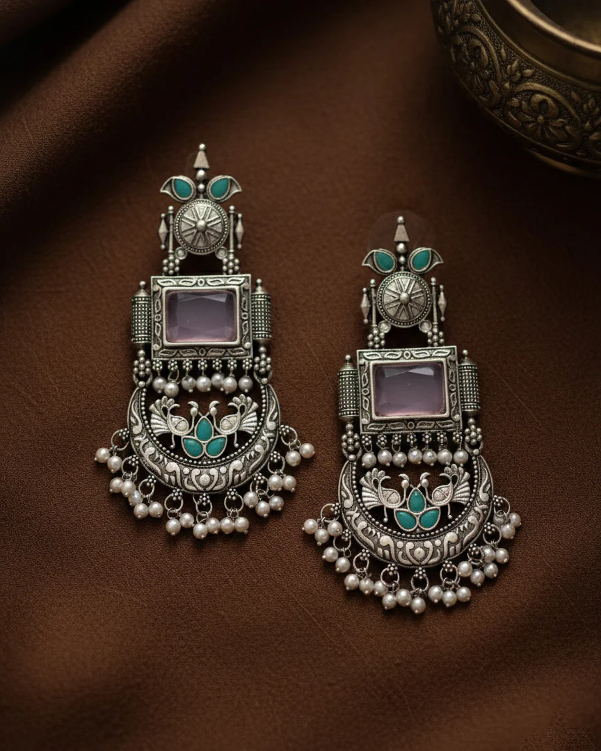 Pastel Mahika Premium Matte Chandbali - Image 2