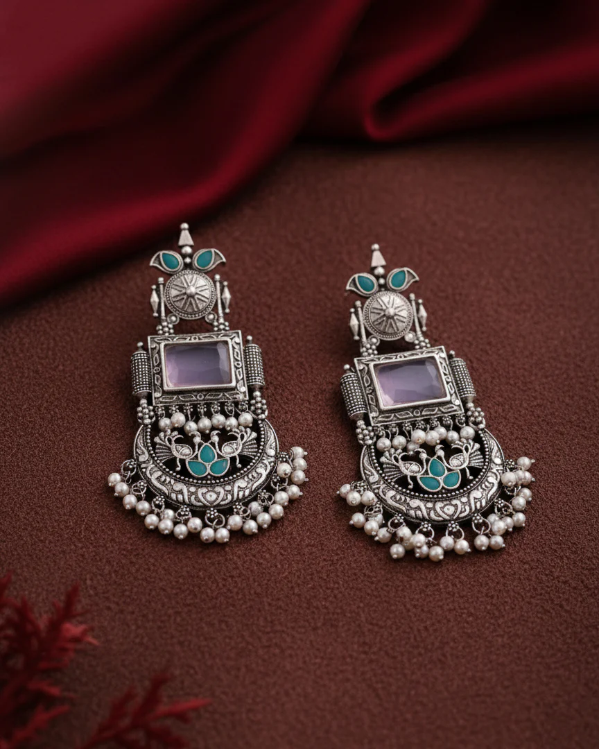 Pastel Mahika Premium Matte Chandbali - Image 4