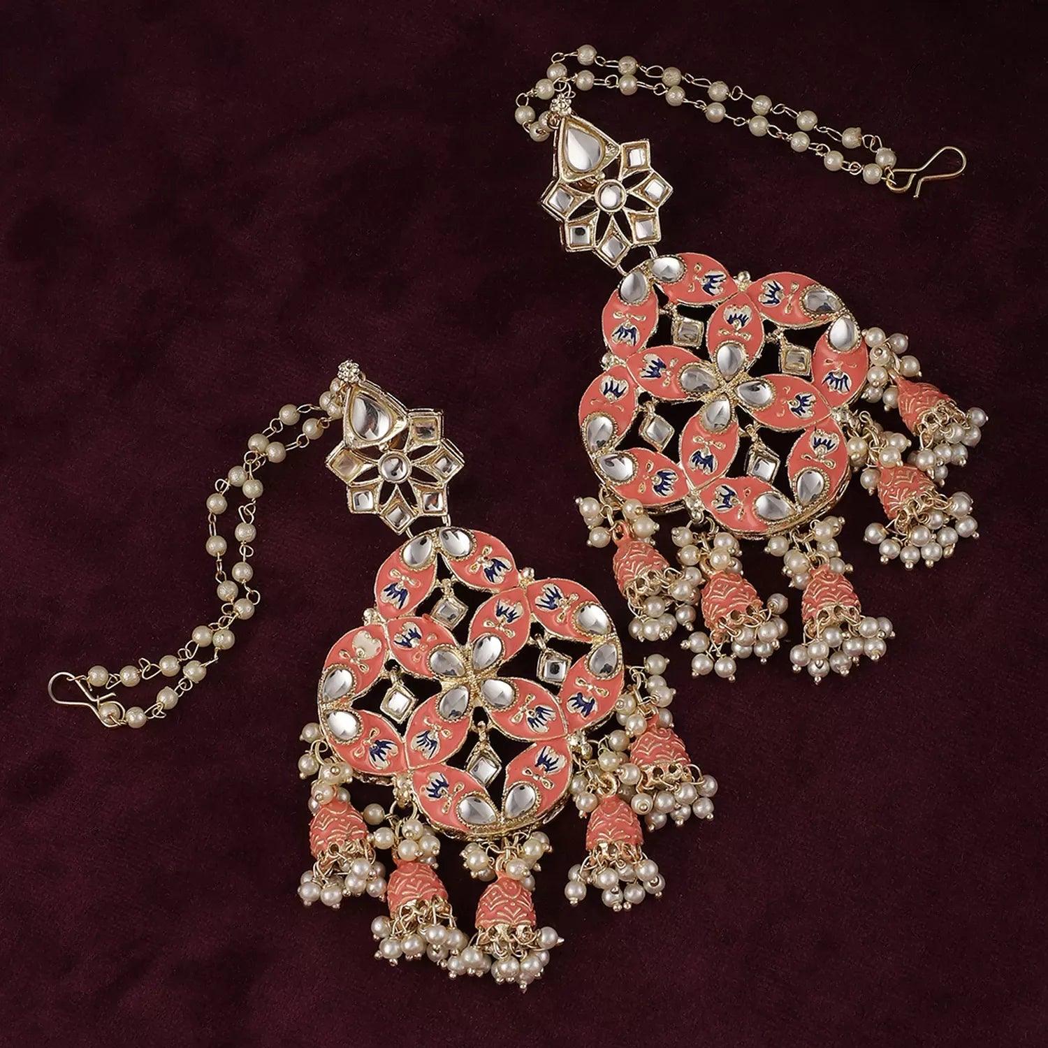 Coral Nyasa Designer Earring with Sahara - Image 3