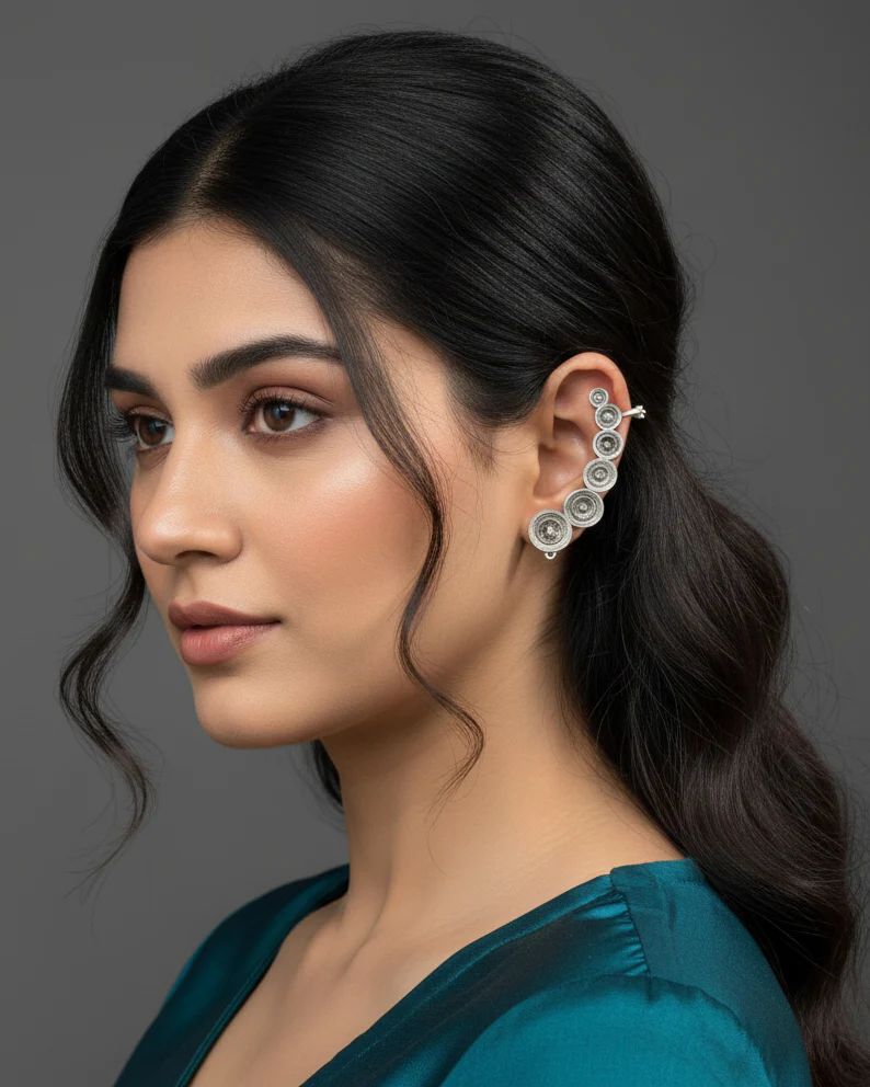 Dhvani Designer Earring Brass Lookalike - Image 5