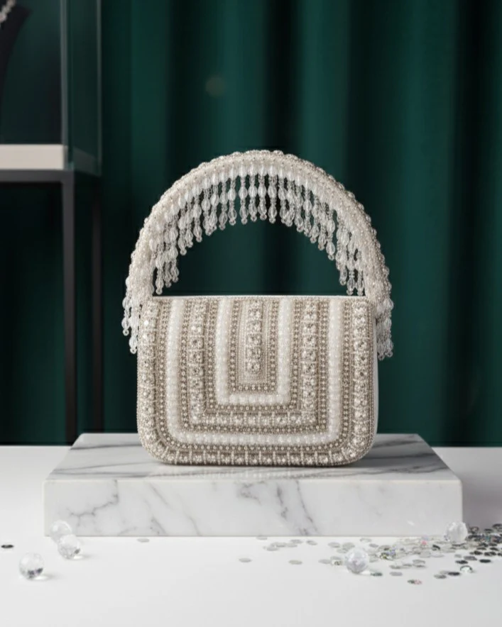 Diana Rhinestone Flap Clutch - Image 4