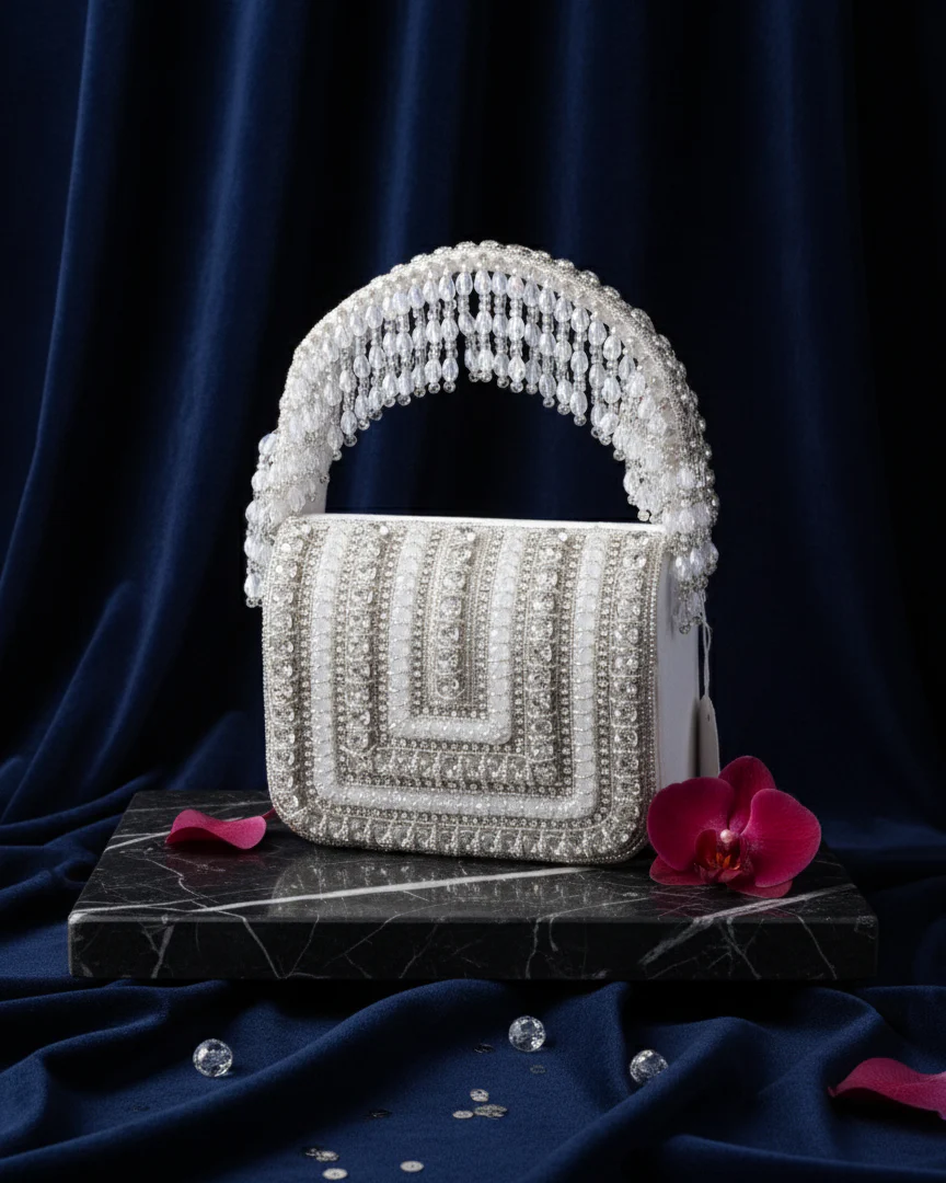 Diana Rhinestone Flap Clutch - Image 6