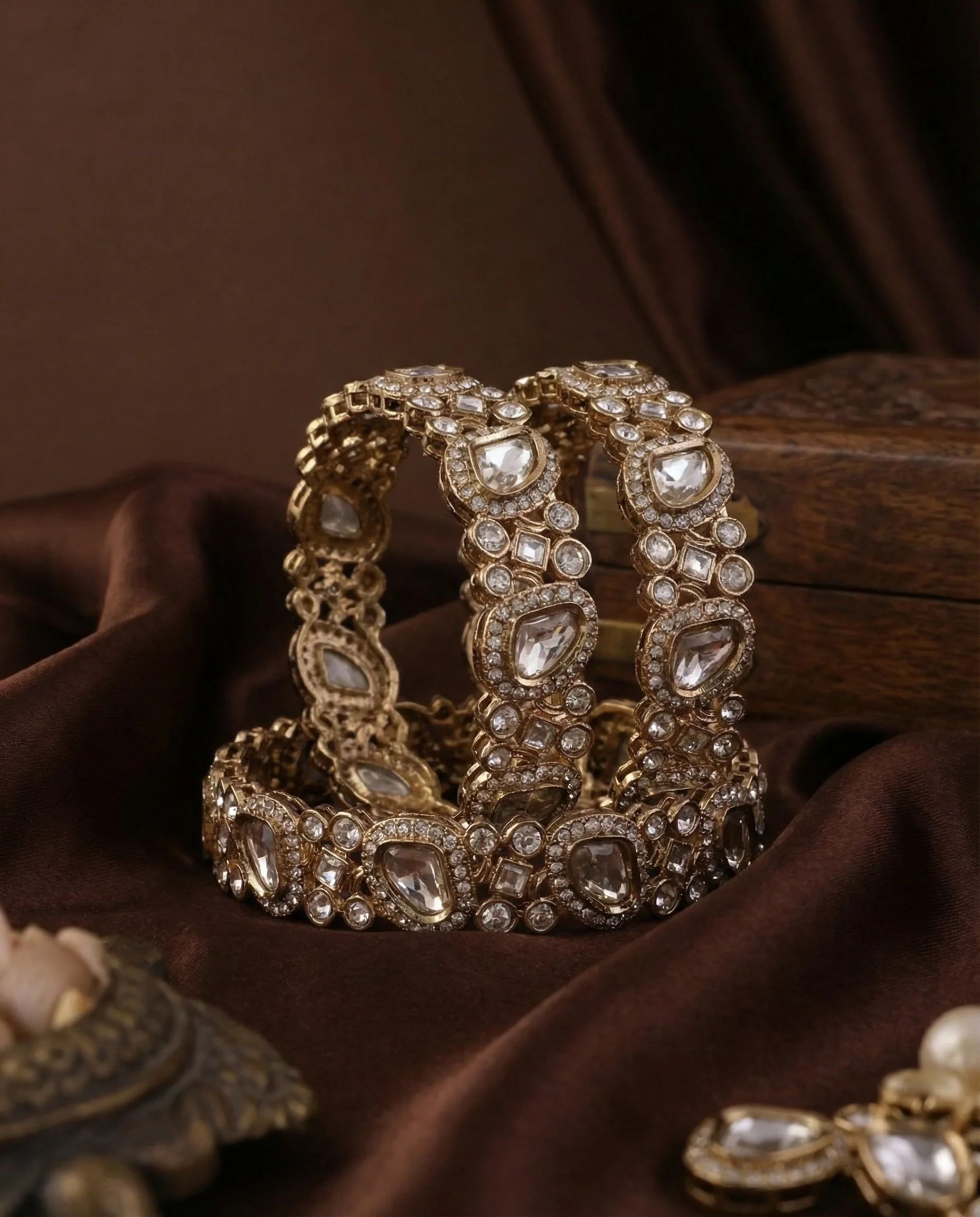 Faraaz Polki Dupe Bangle - Image 4