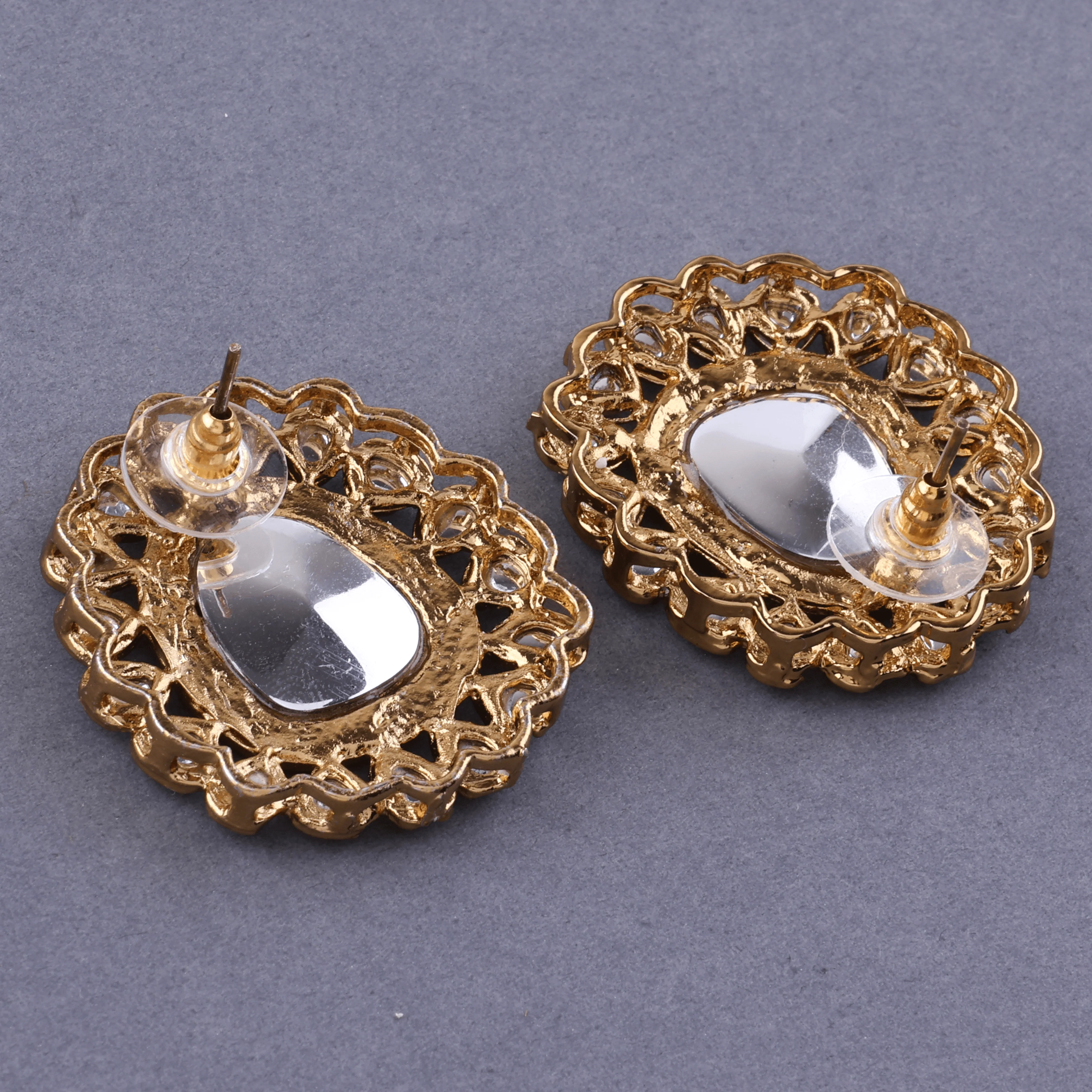 Green Dev kundan Stud - Image 6