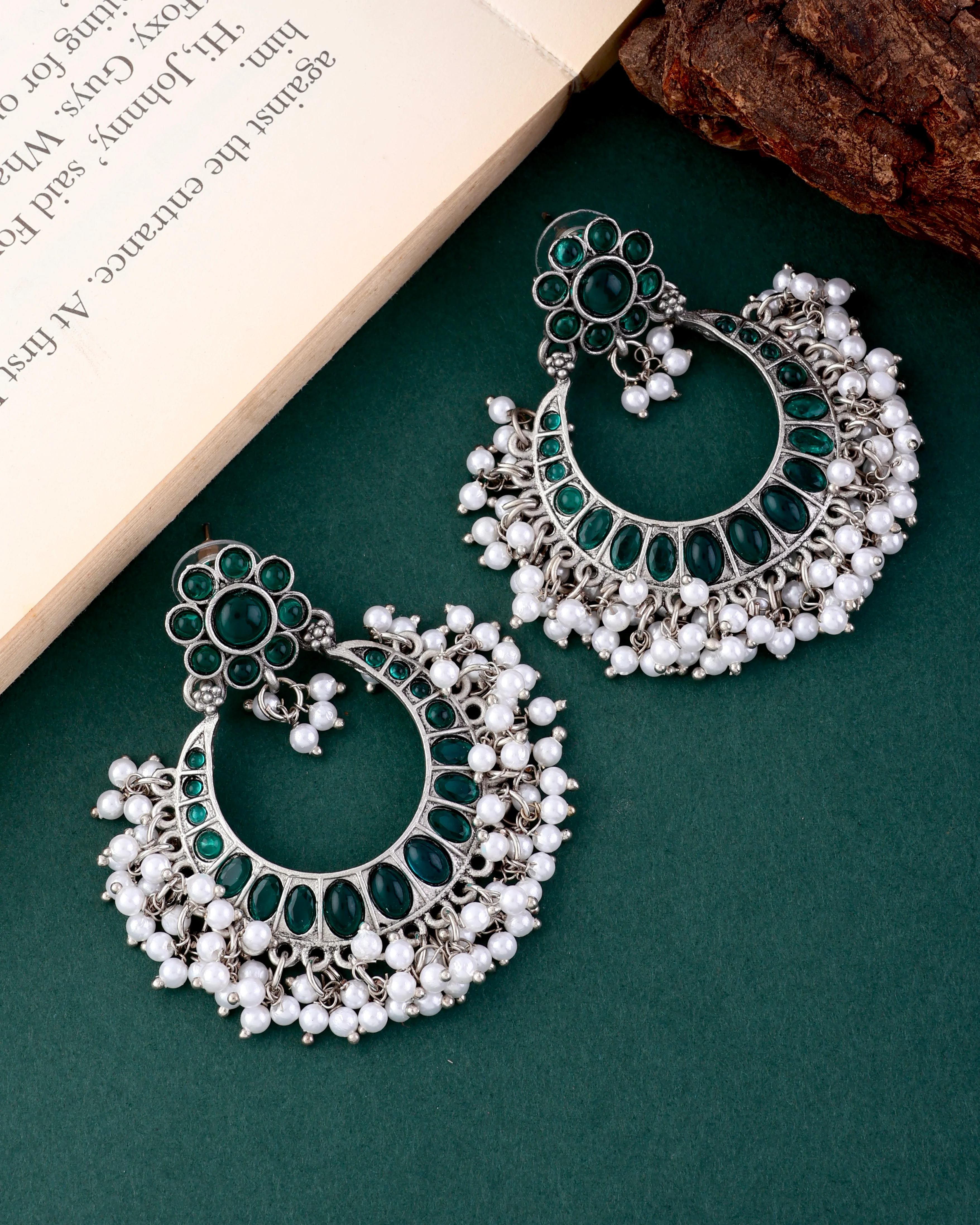 Green Saroj Earring