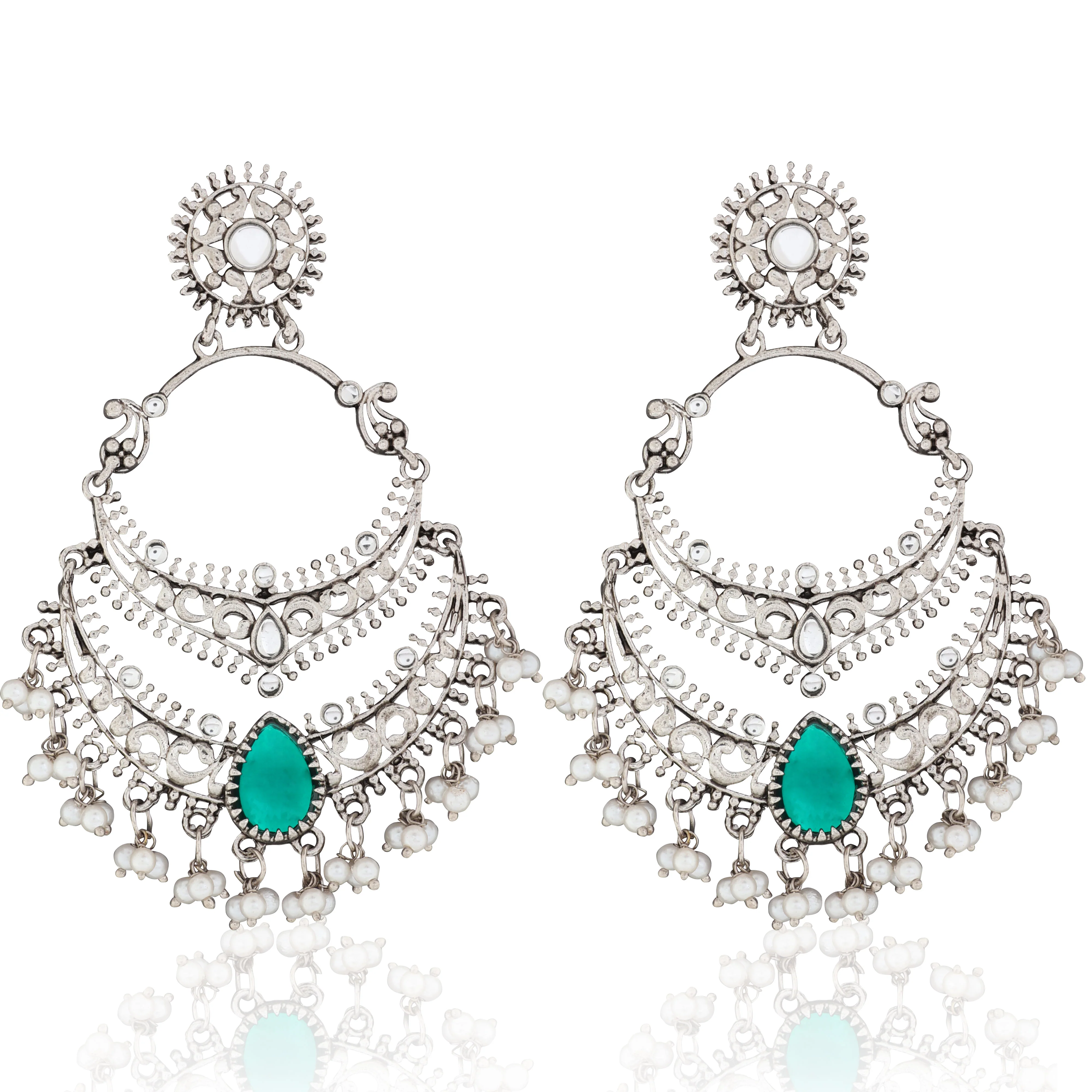 Green Vahini Boho Earring - Image 7