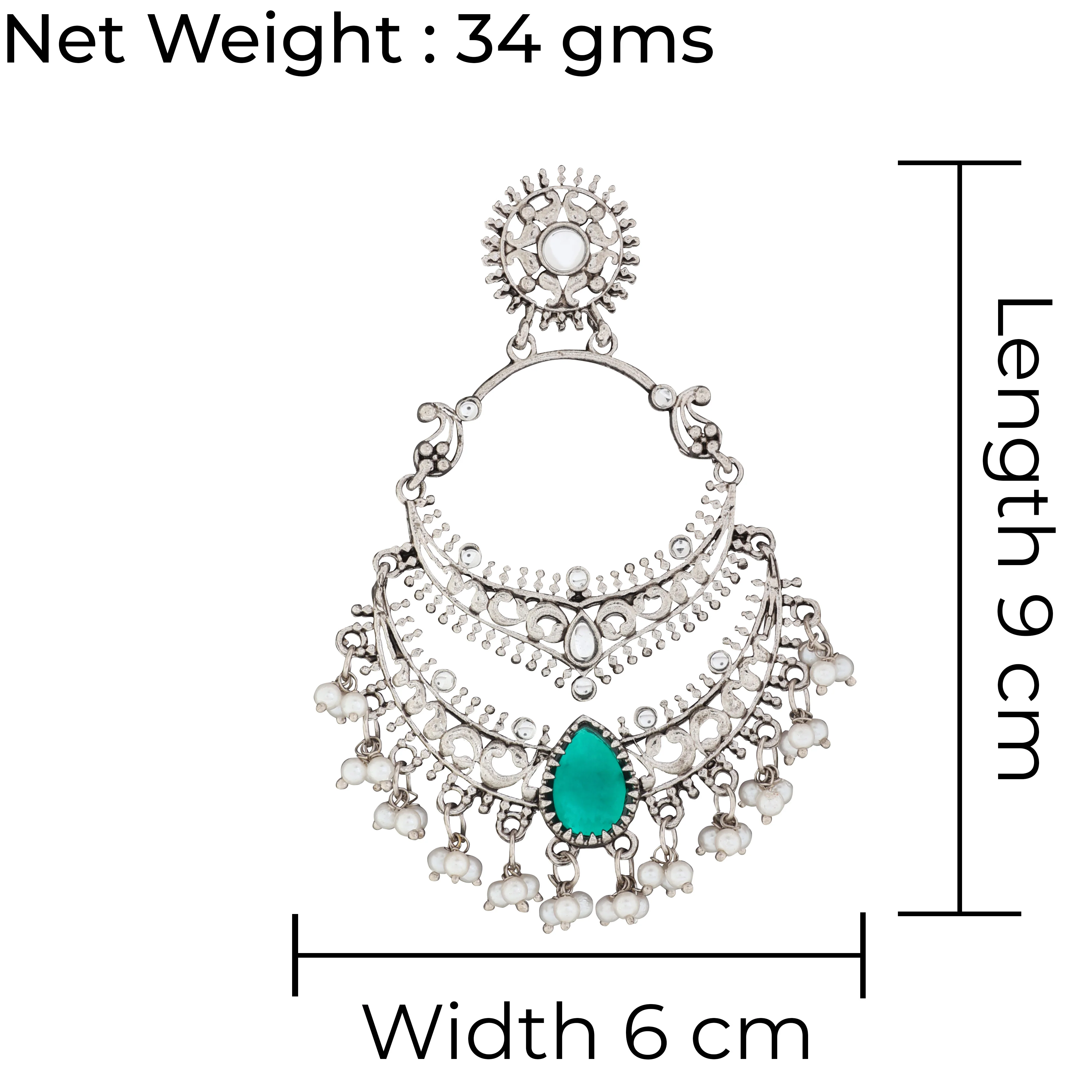 Green Vahini Boho Earring - Image 8