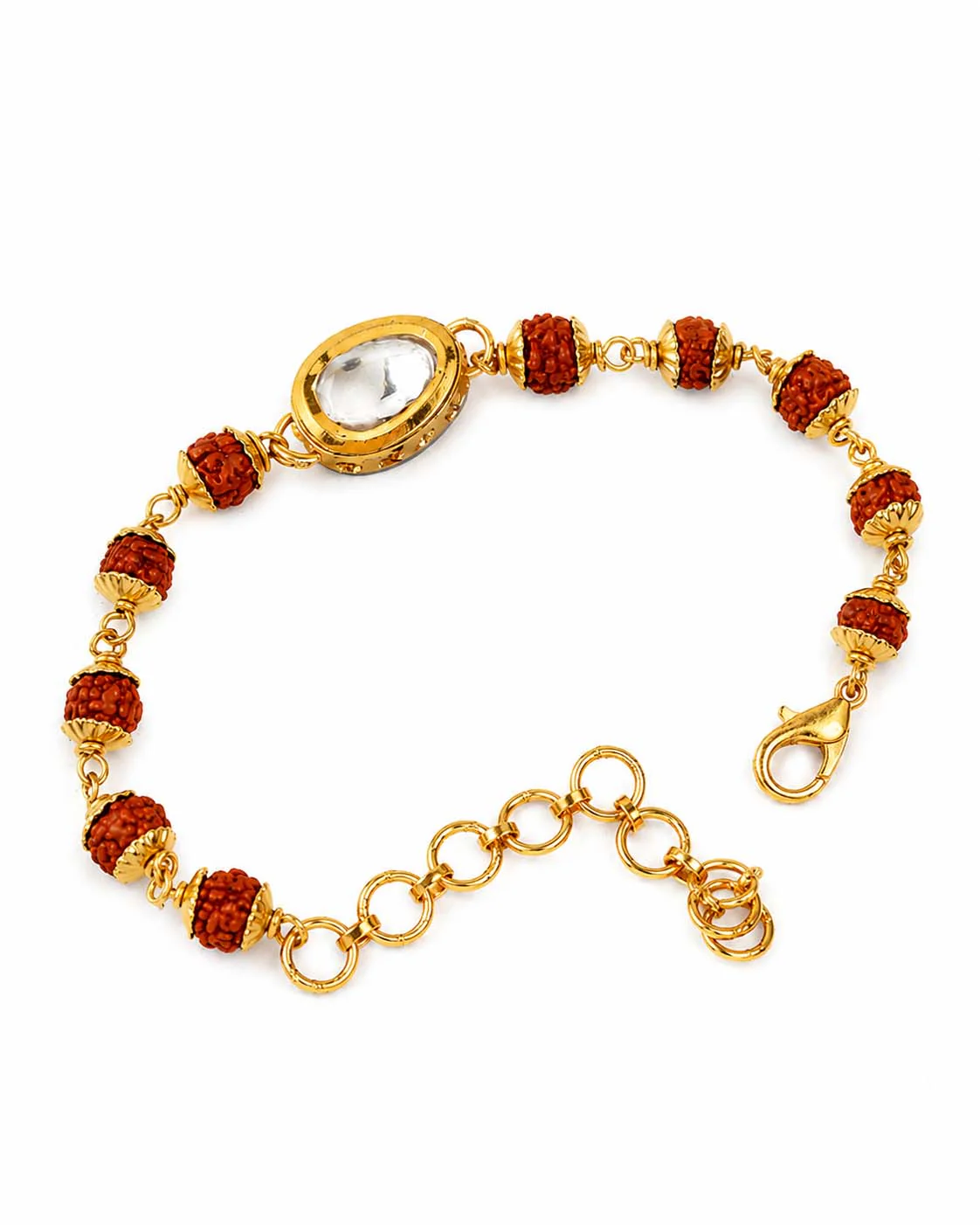 Vaidvik Rudraksh Bracelet Rakhi for Brother | Tilak Set Included - Image 3