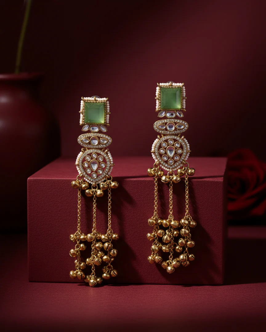 Olive Zaviri Kashmiri Look Ghunghru Earring - Image 3