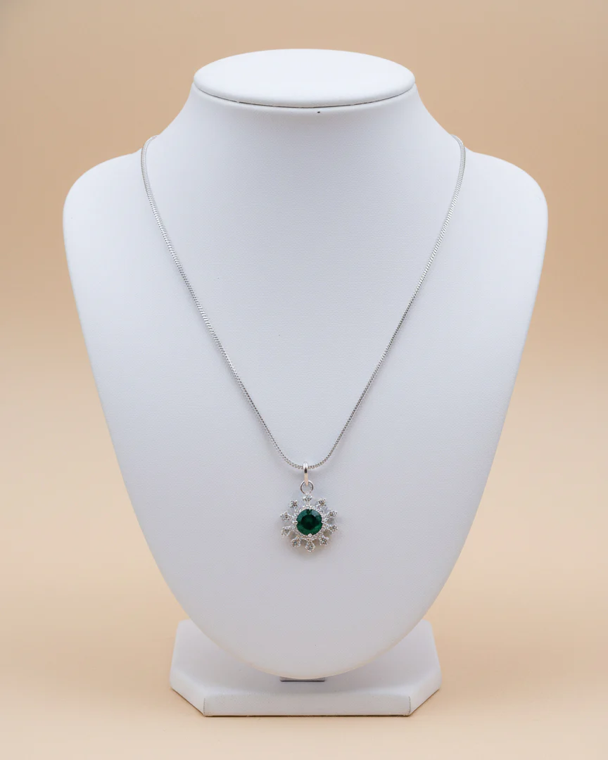 Green Zeliana AD Pendant Necklace - Image 3