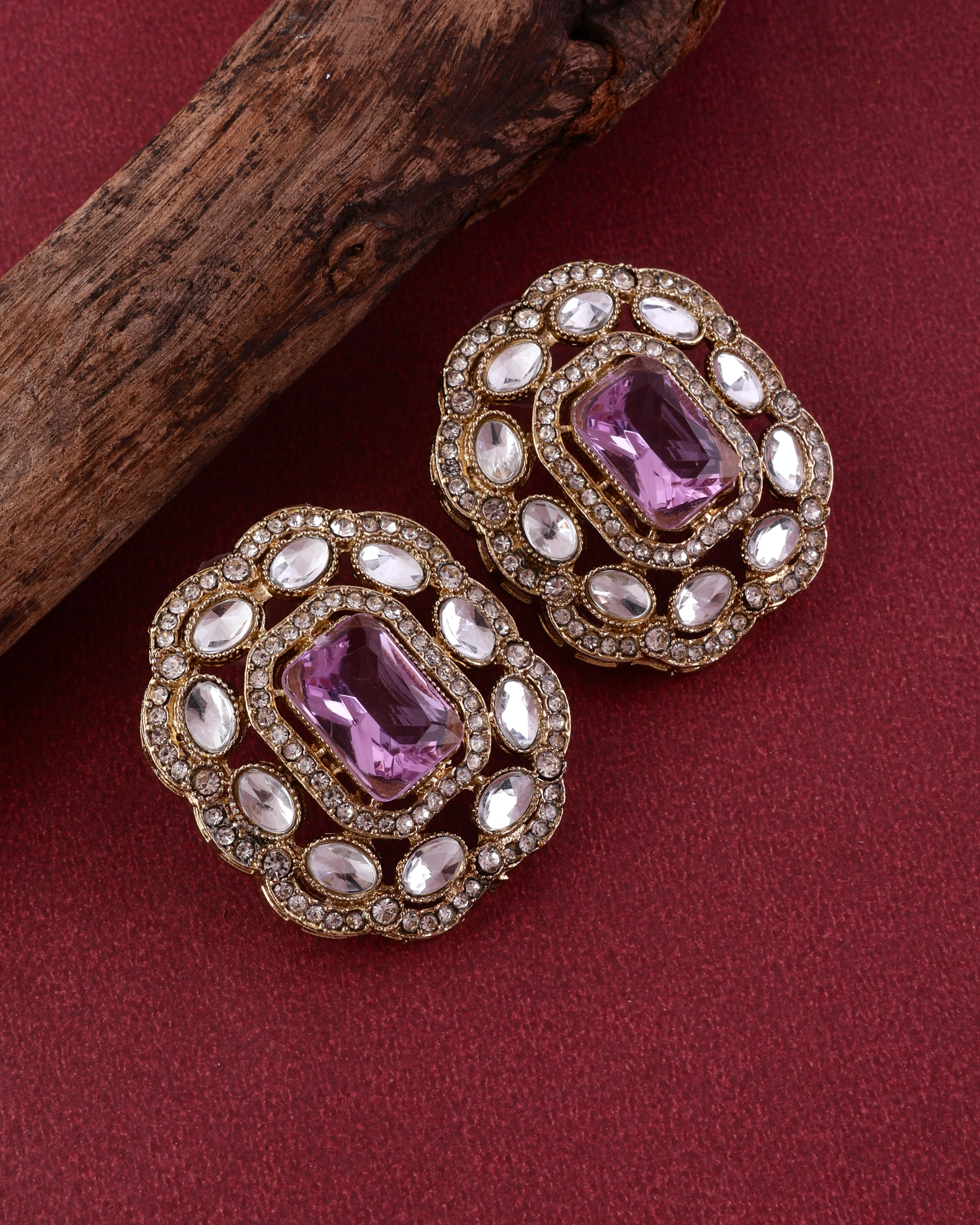 Lilac Gunveen Choker Necklace Earring - Image 7