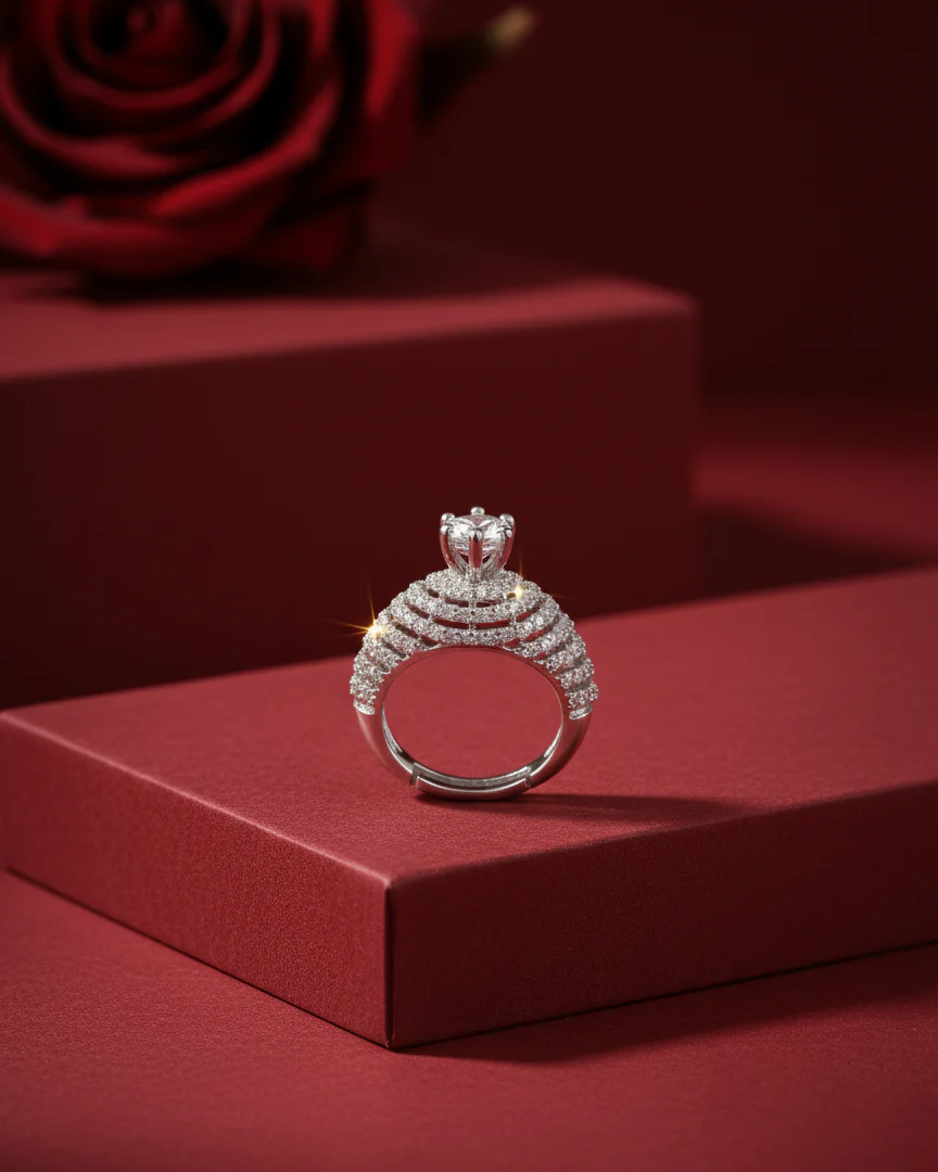 Livia American Diamond Ring with Box - Image 3