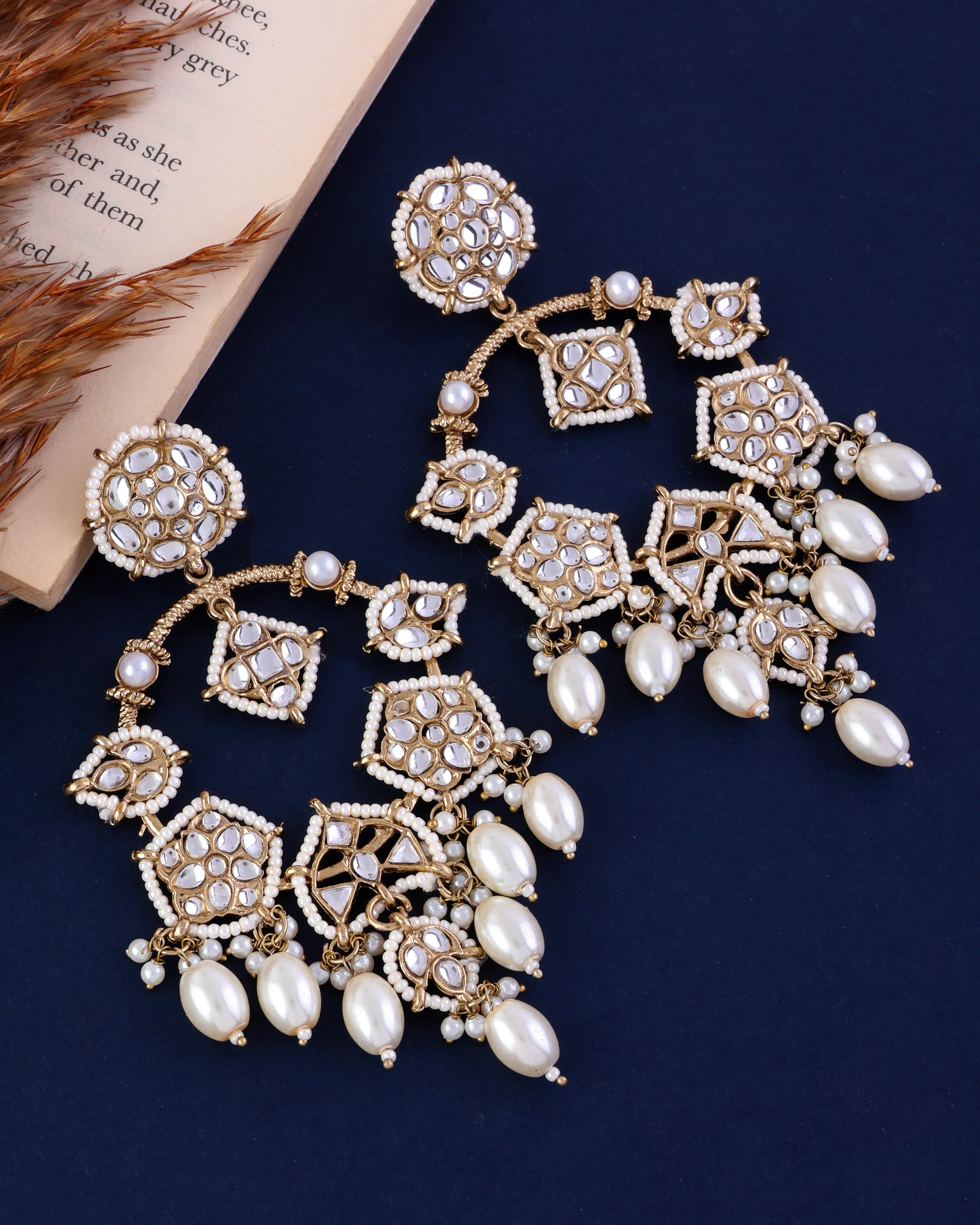 Manukrit Designer Premium Chandbali Earring - Image 3