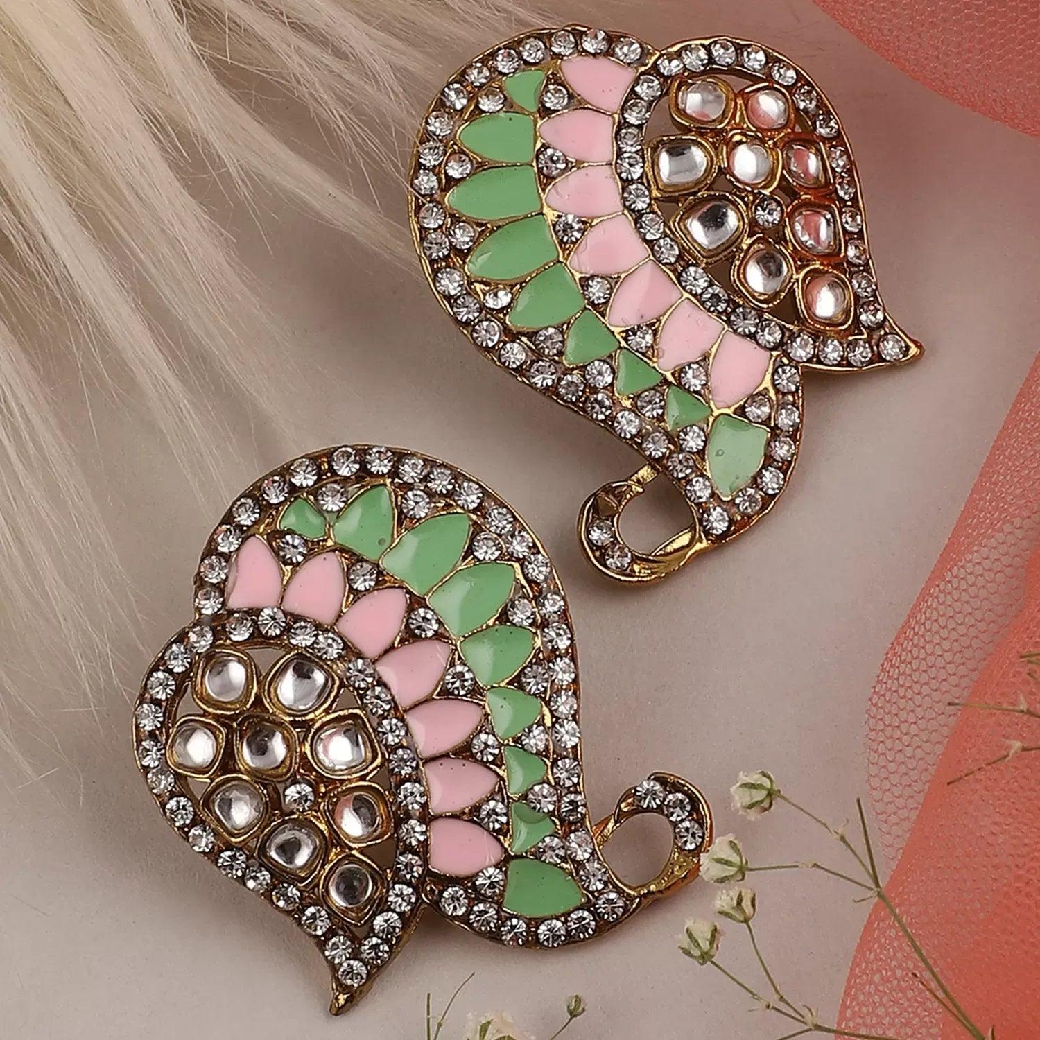 Mint Blush Urfi Stud - Image 3