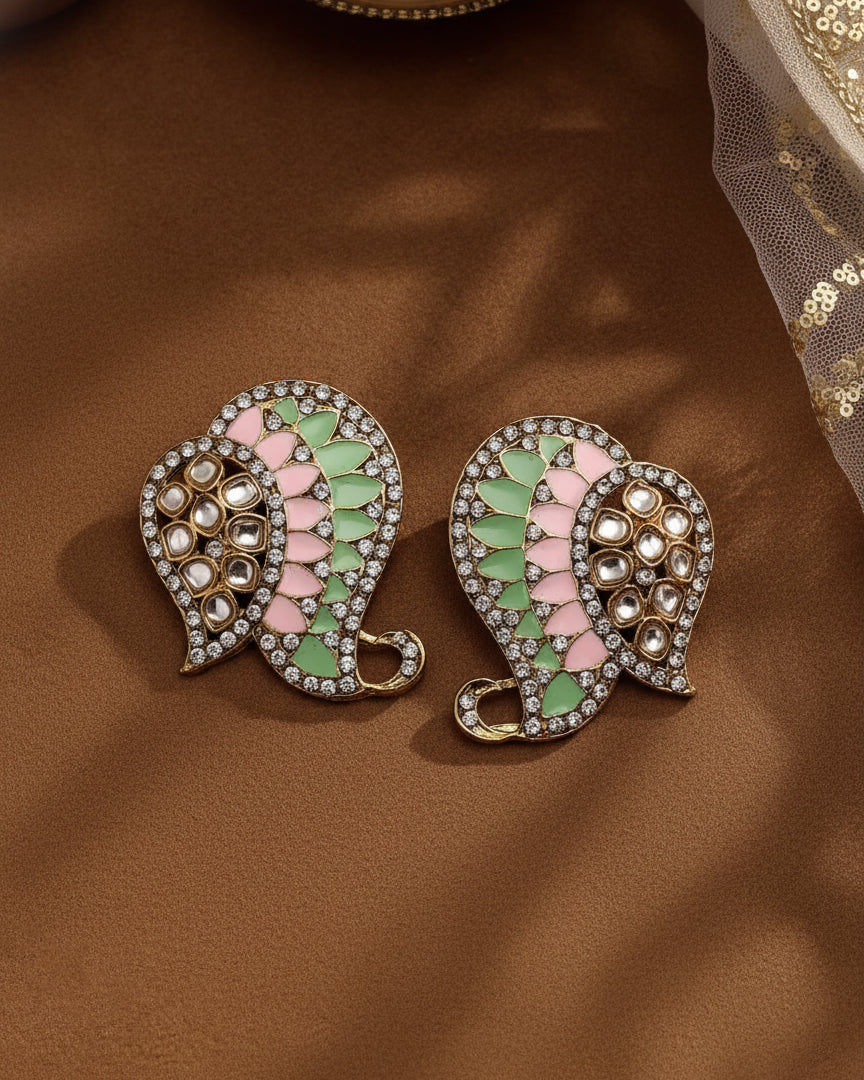 Mint Blush Urfi Stud - Image 4