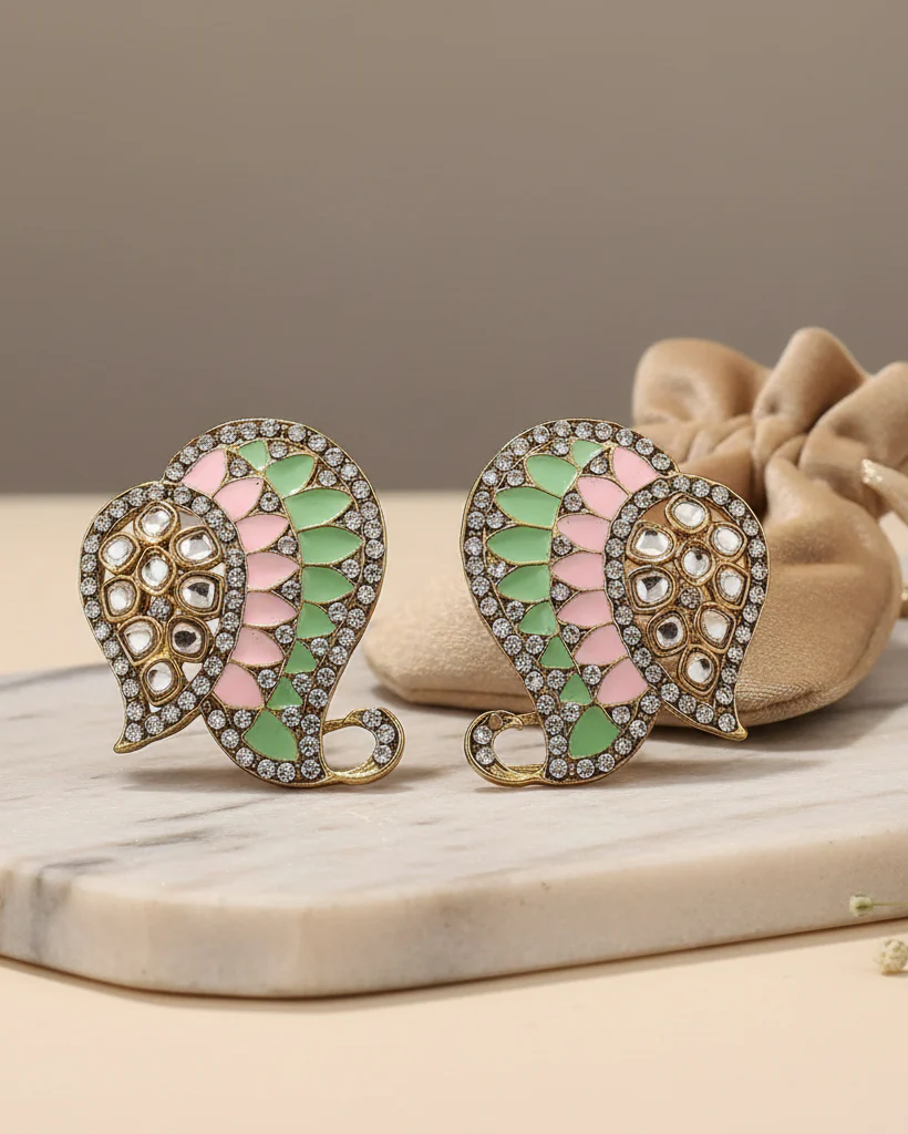 Mint Blush Urfi Stud - Image 5