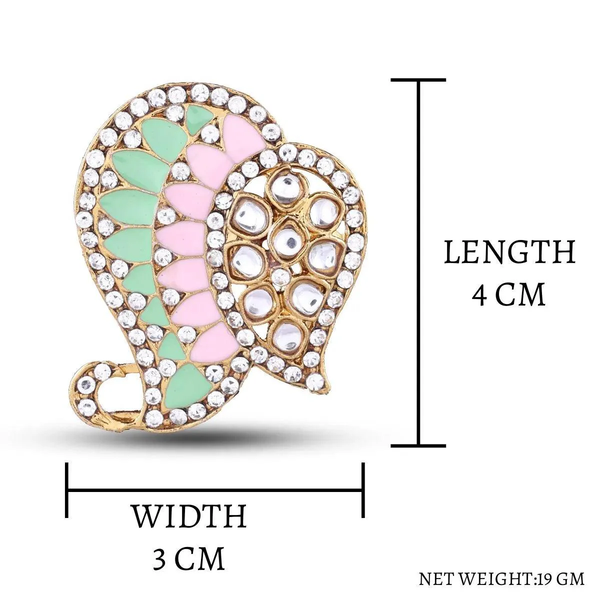 Mint Blush Urfi Stud - Image 7
