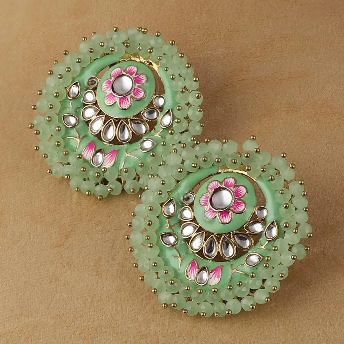 Mint Green Ashu Meena Stud - Image 10