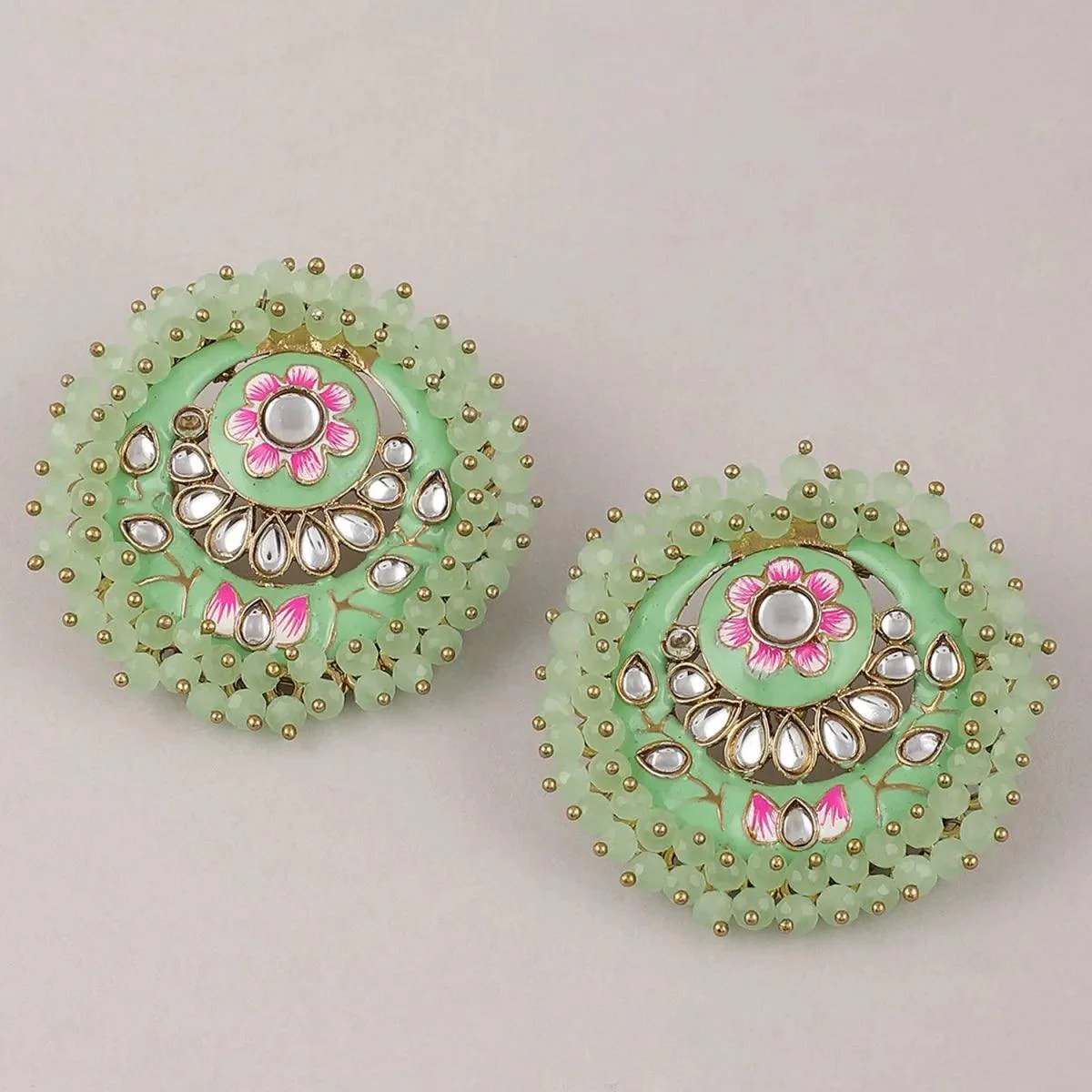 Mint Green Ashu Meena Stud - Image 11