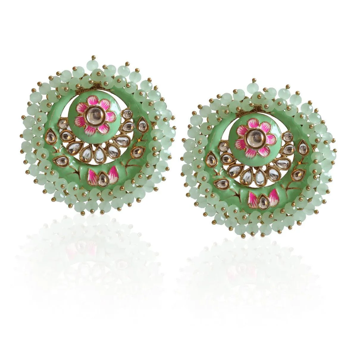 Mint Green Ashu Meena Stud - Image 8