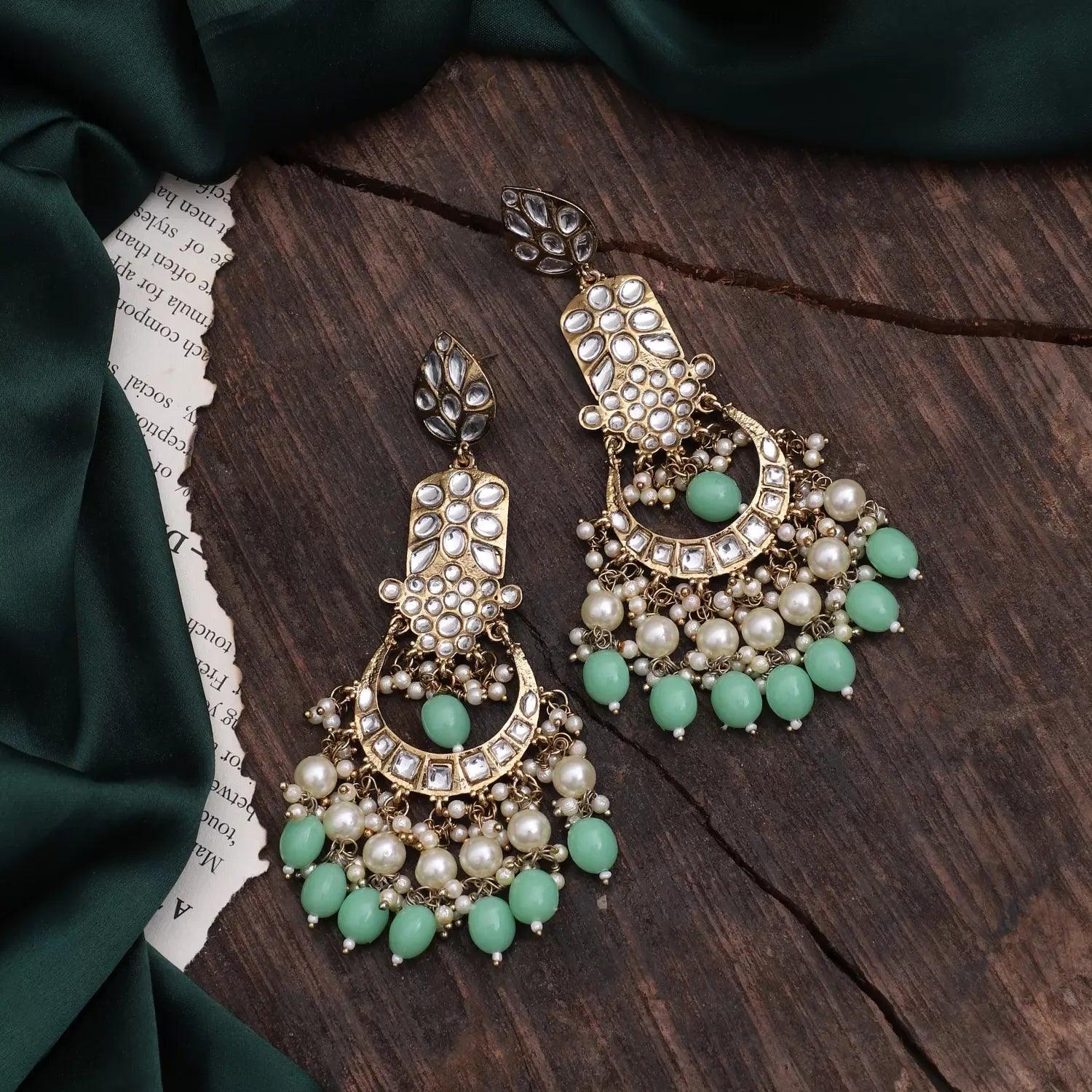 Mint Green Ravleen Earring - Image 4