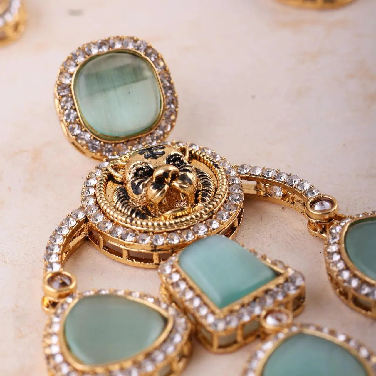 Anaya Mint Sabya Designer Earring - Image 6