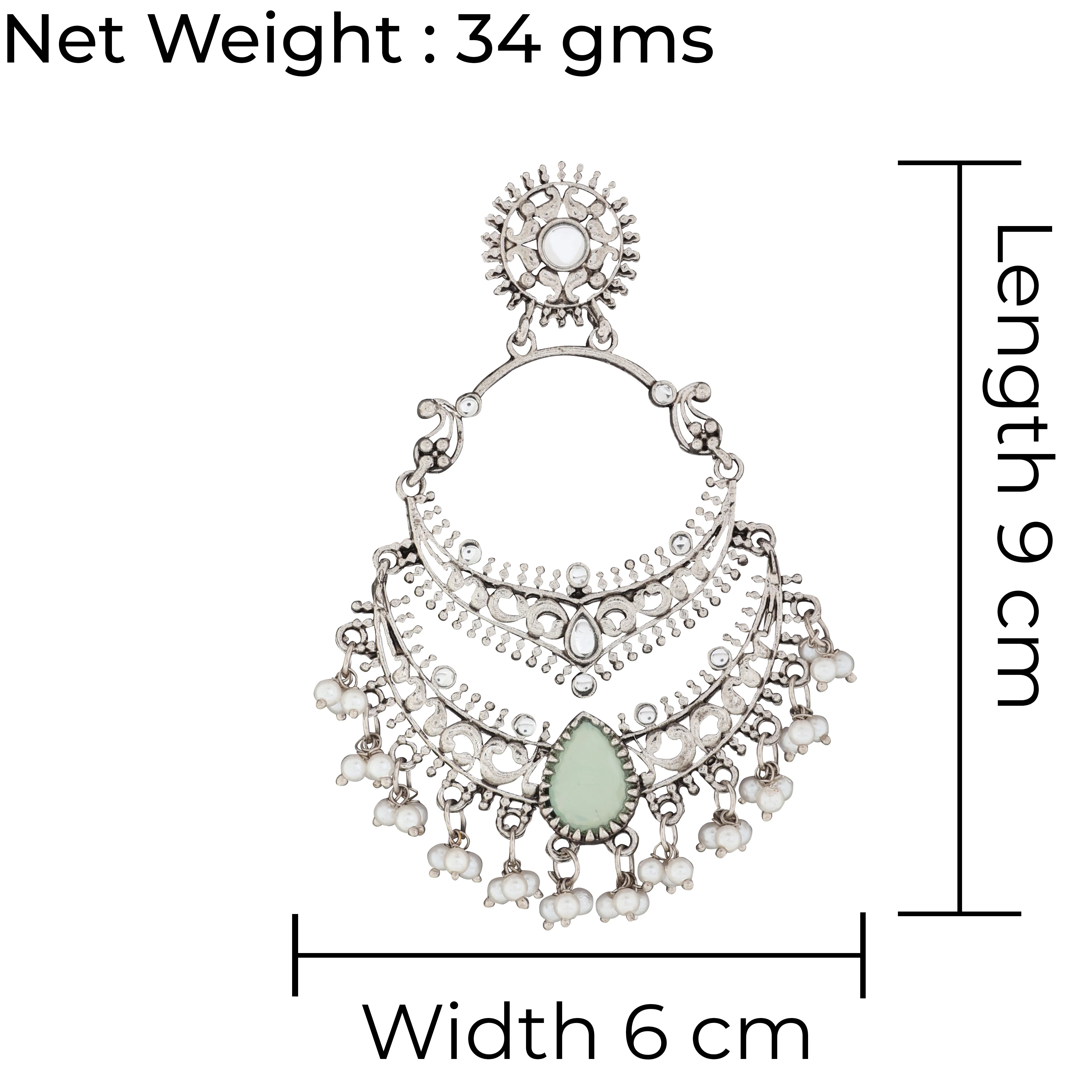 Mint Green Vahini Boho Earring - Image 8