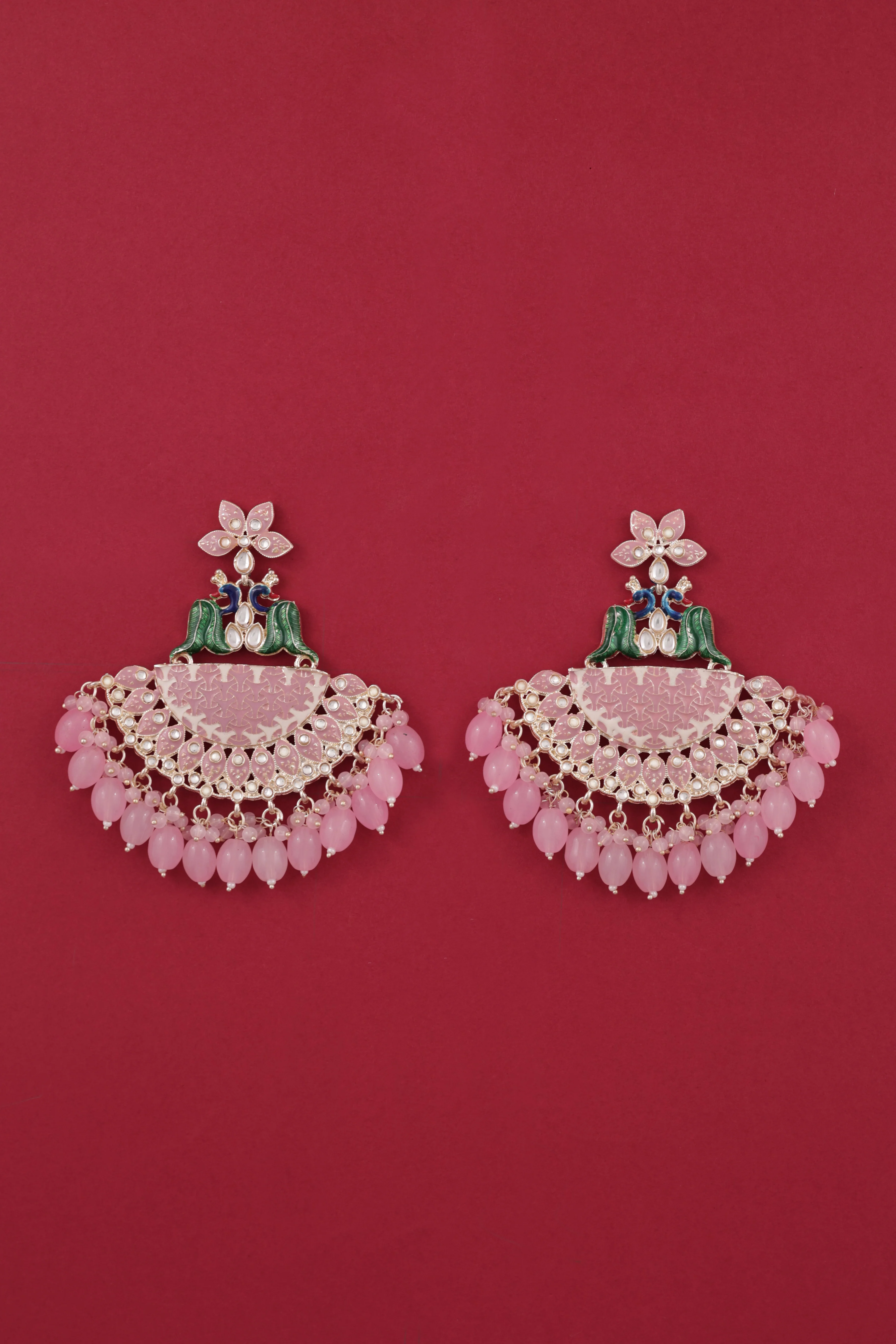 Blush Mayank Designer Chandbali Earring - Image 3