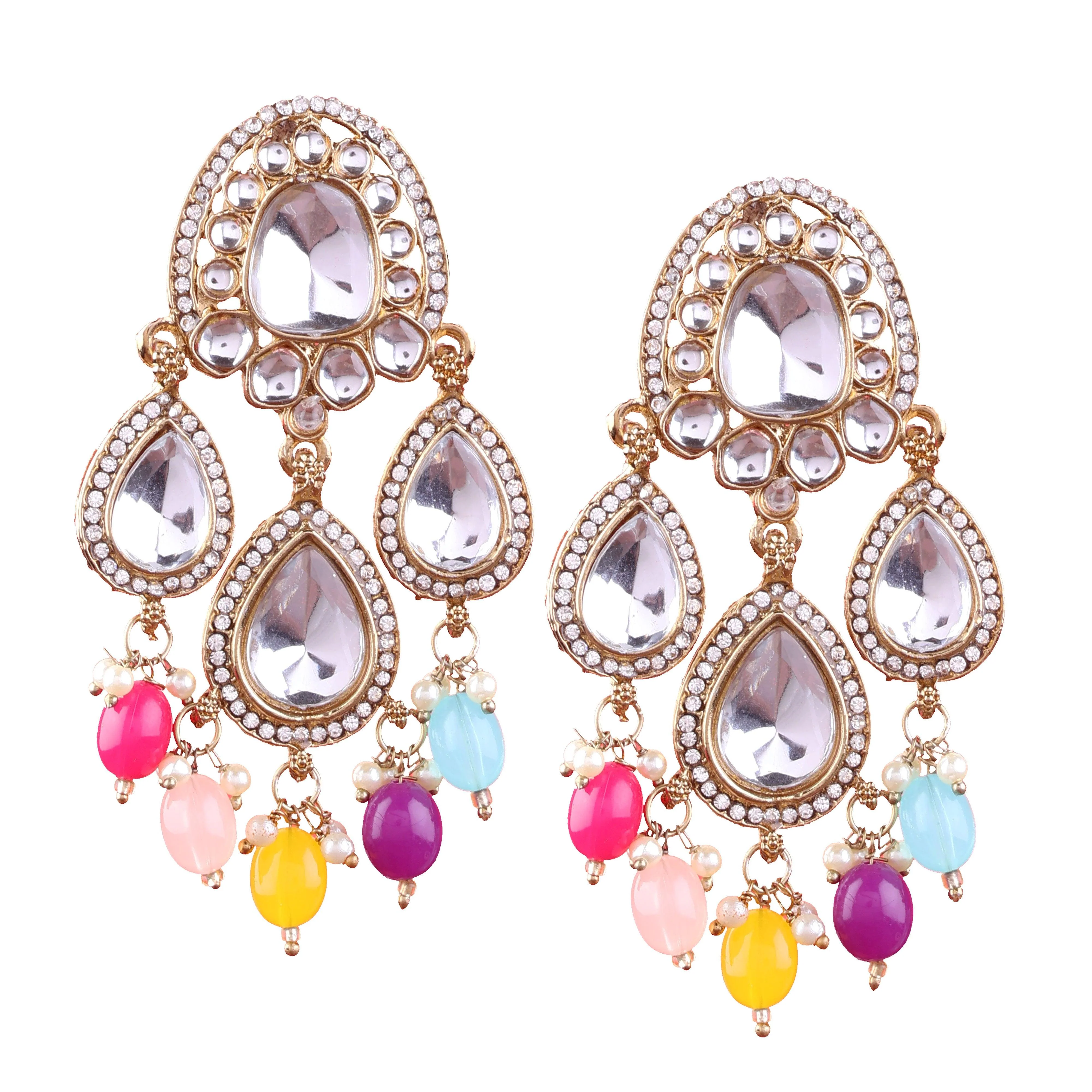 Multi Preet Designer Chandbali - Image 6