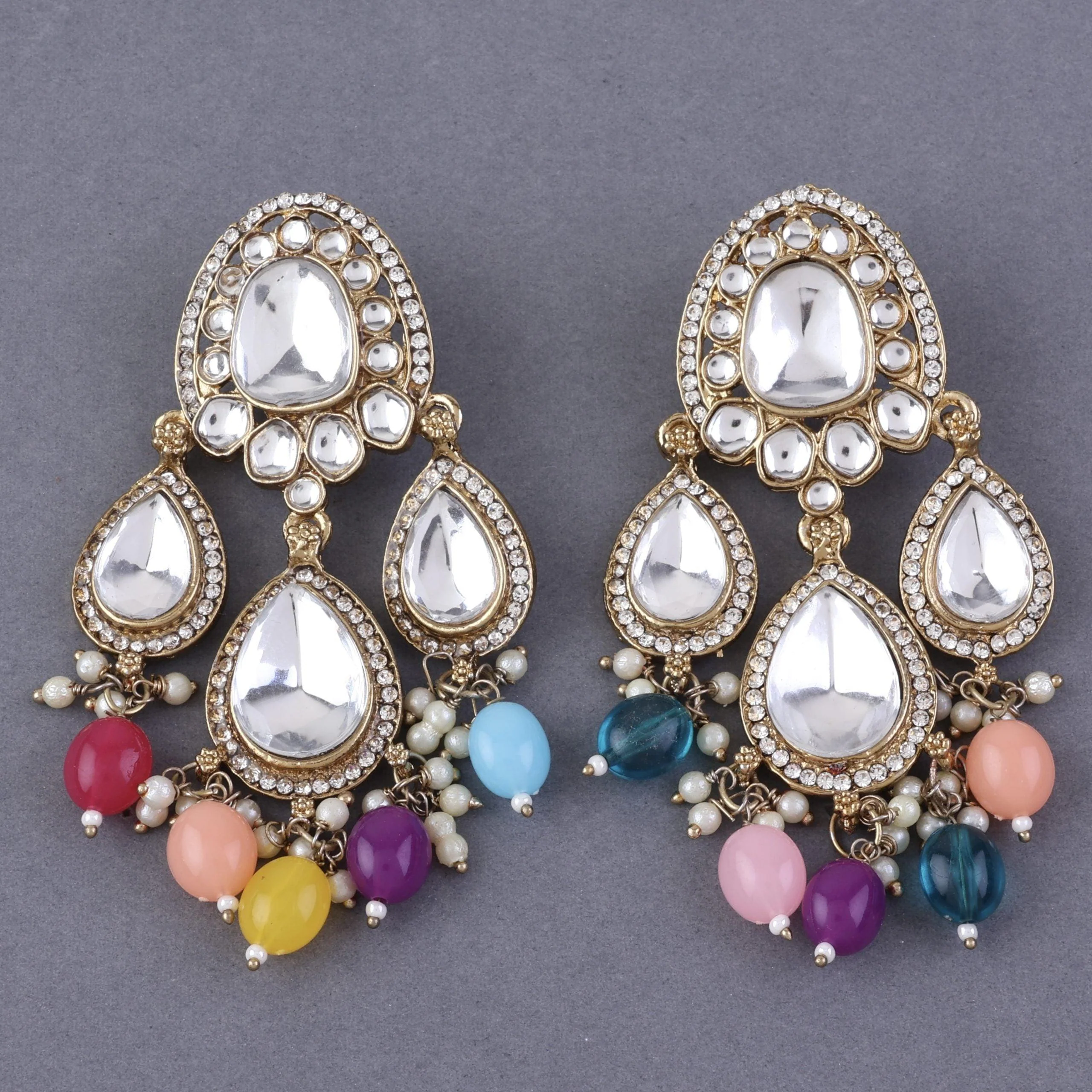 Multi Preet Designer Chandbali - Image 8