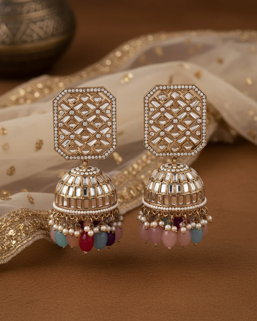 Multi Rayma Jhumka - Image 3