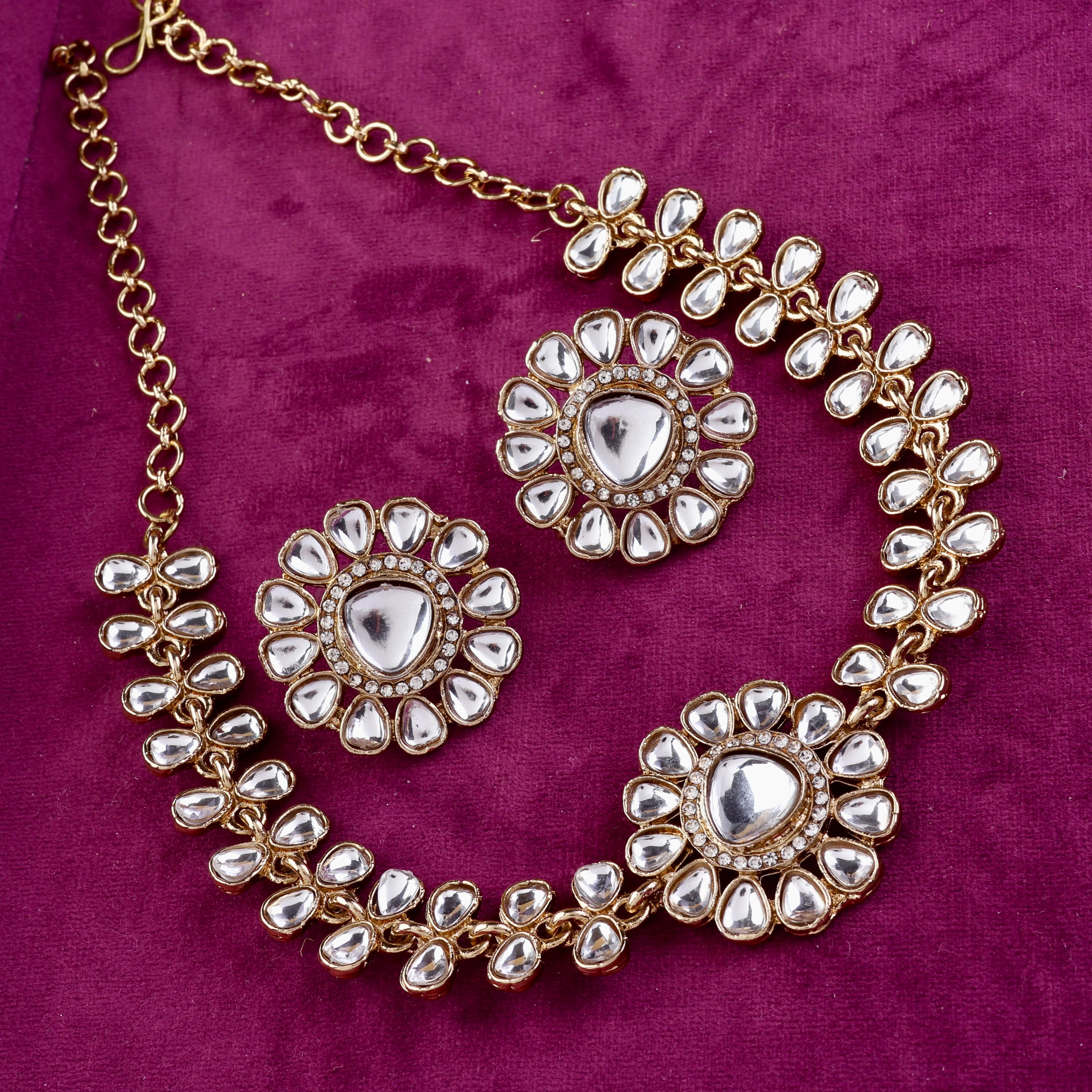 Eknoor Indo Western Necklace With Earrings - Image 6