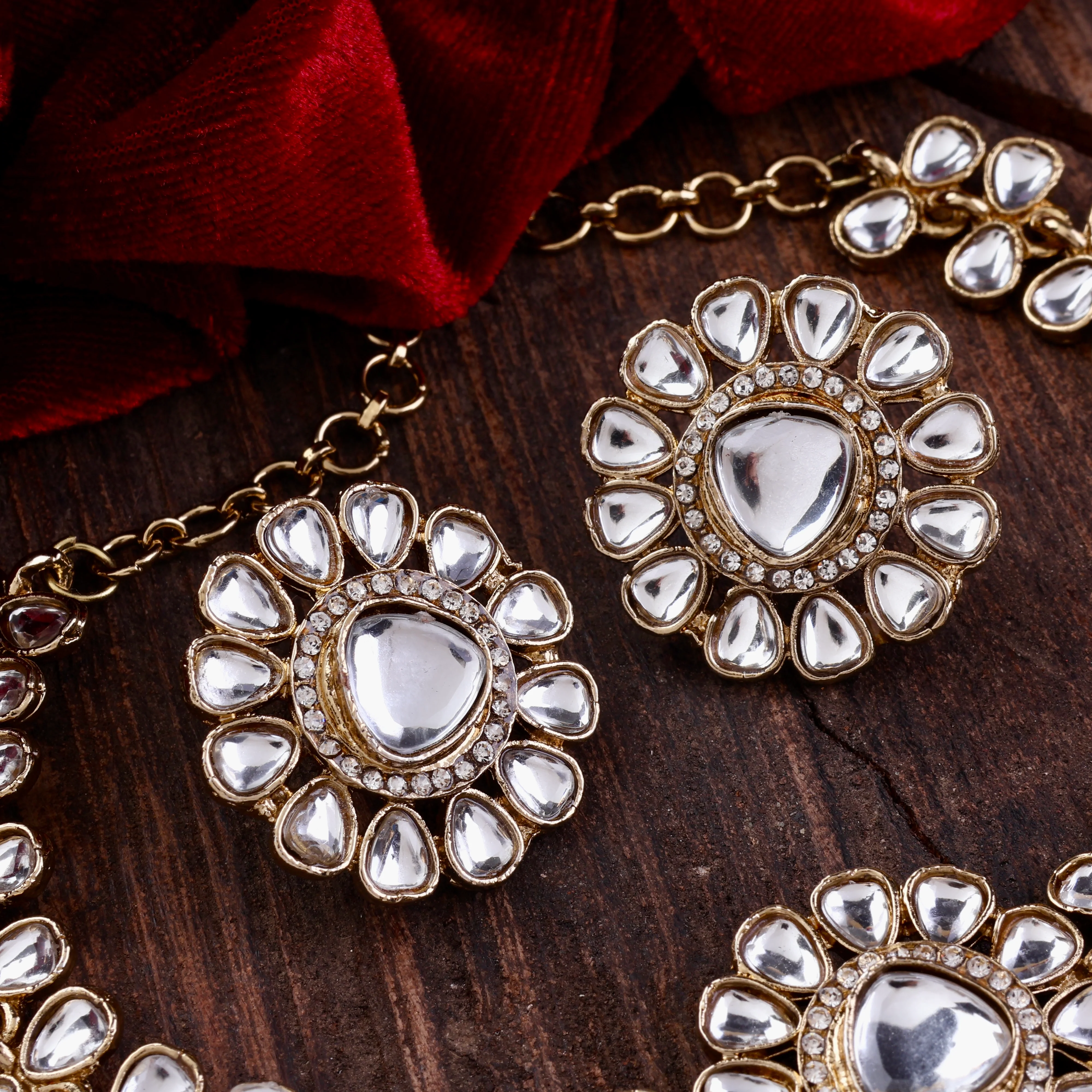Eknoor Indo Western Necklace With Earrings - Image 8