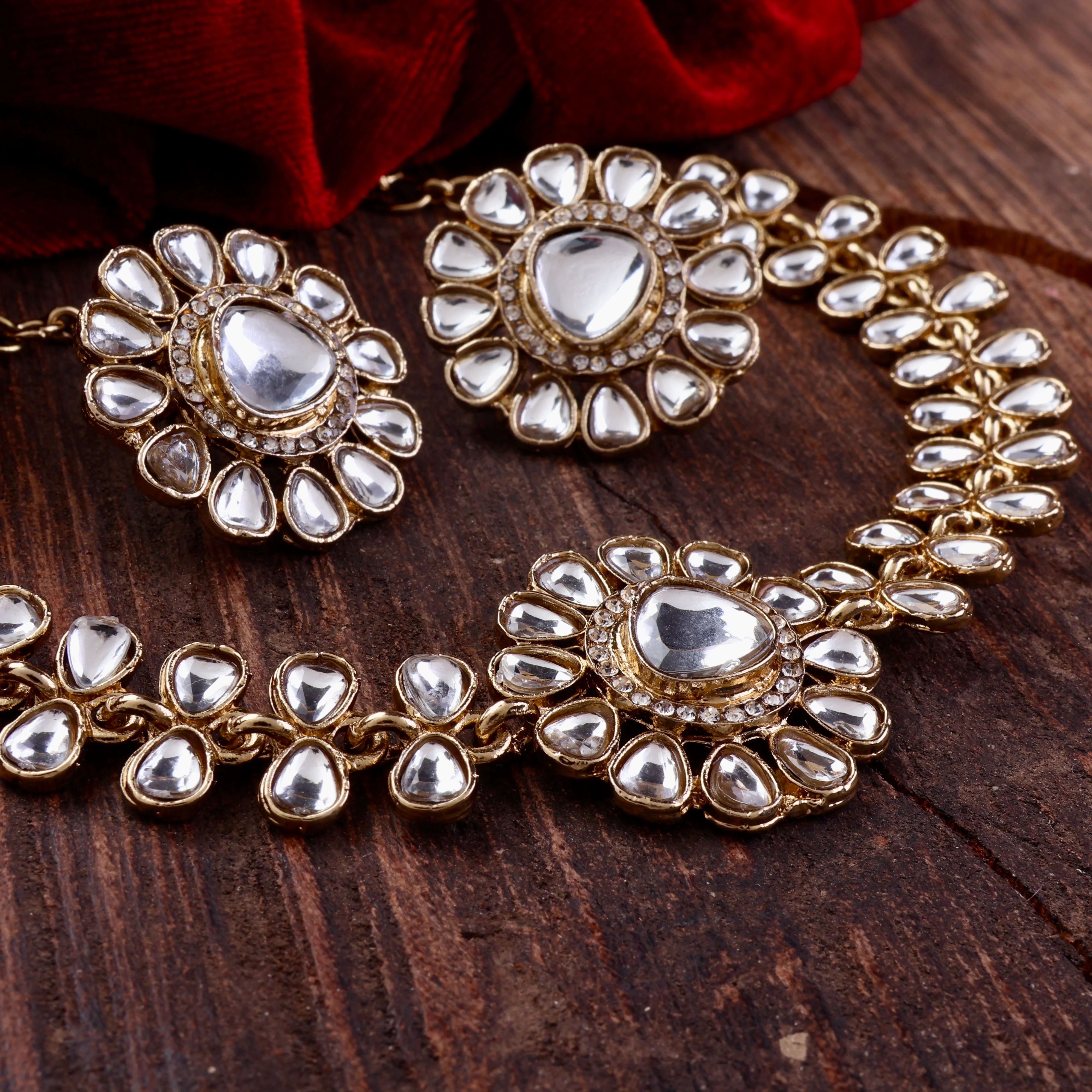 Eknoor Indo Western Necklace With Earrings - Image 9