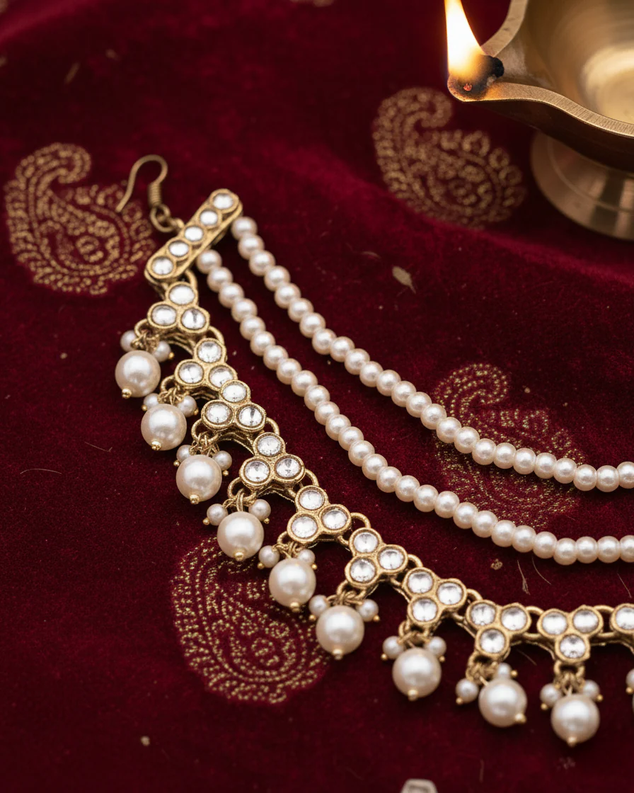 Nita Kundan Kaan Chain Pair - Image 3