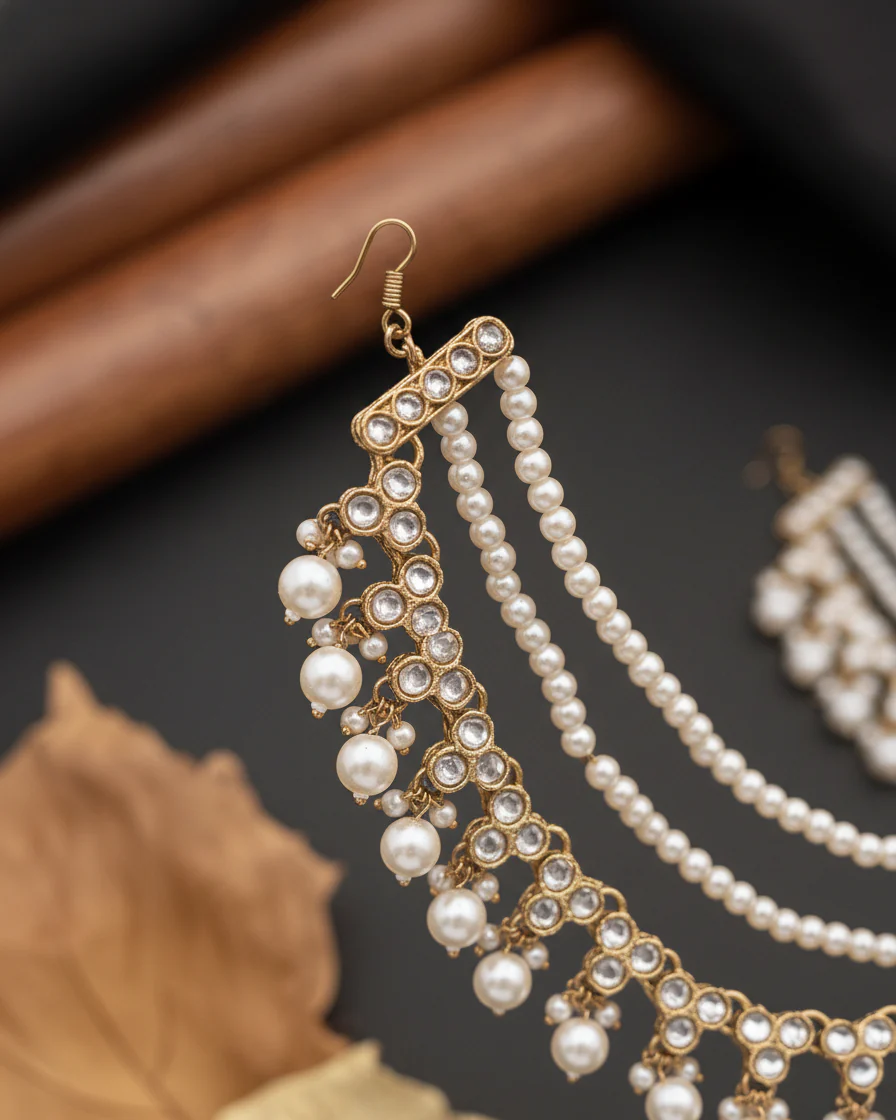 Nita Kundan Kaan Chain Pair - Image 5