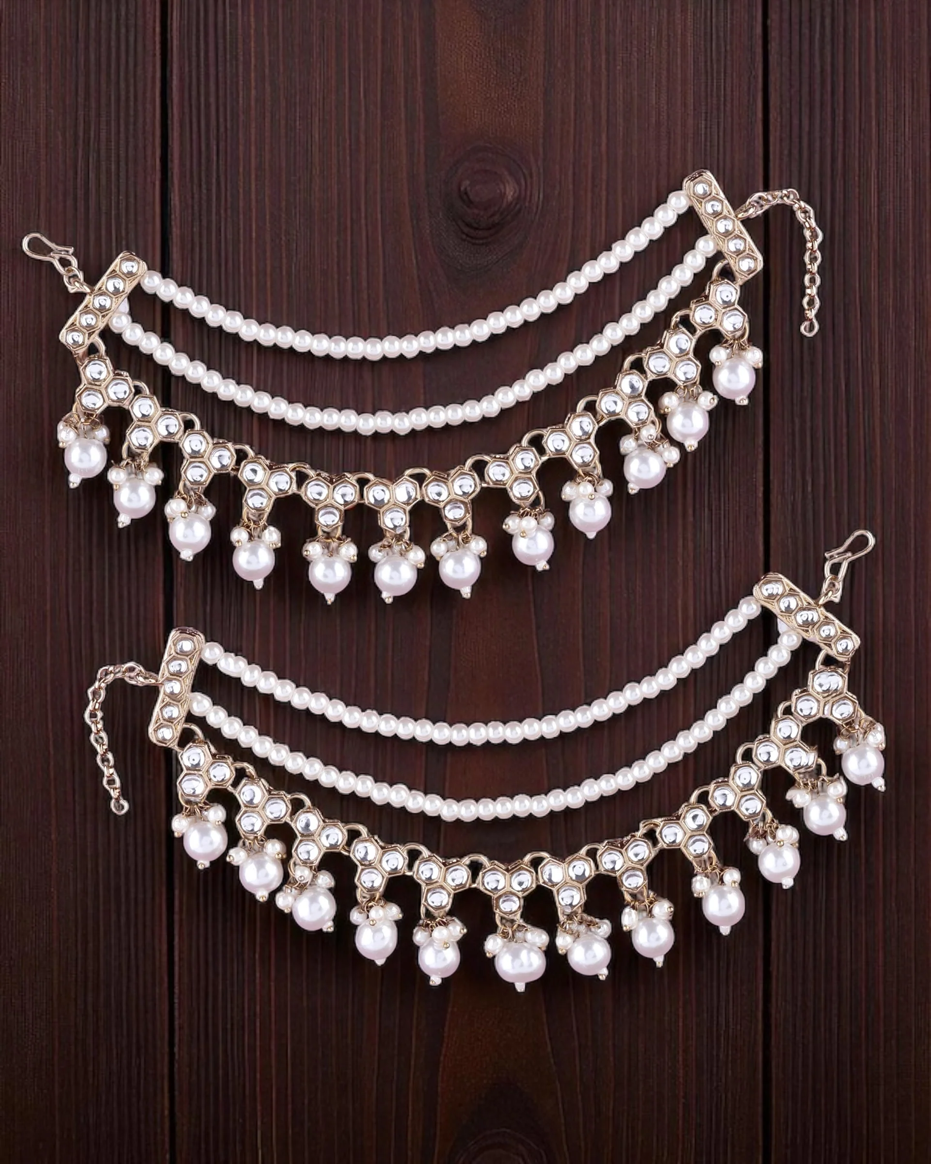 Nita Kundan Kaan Chain Pair - Image 7
