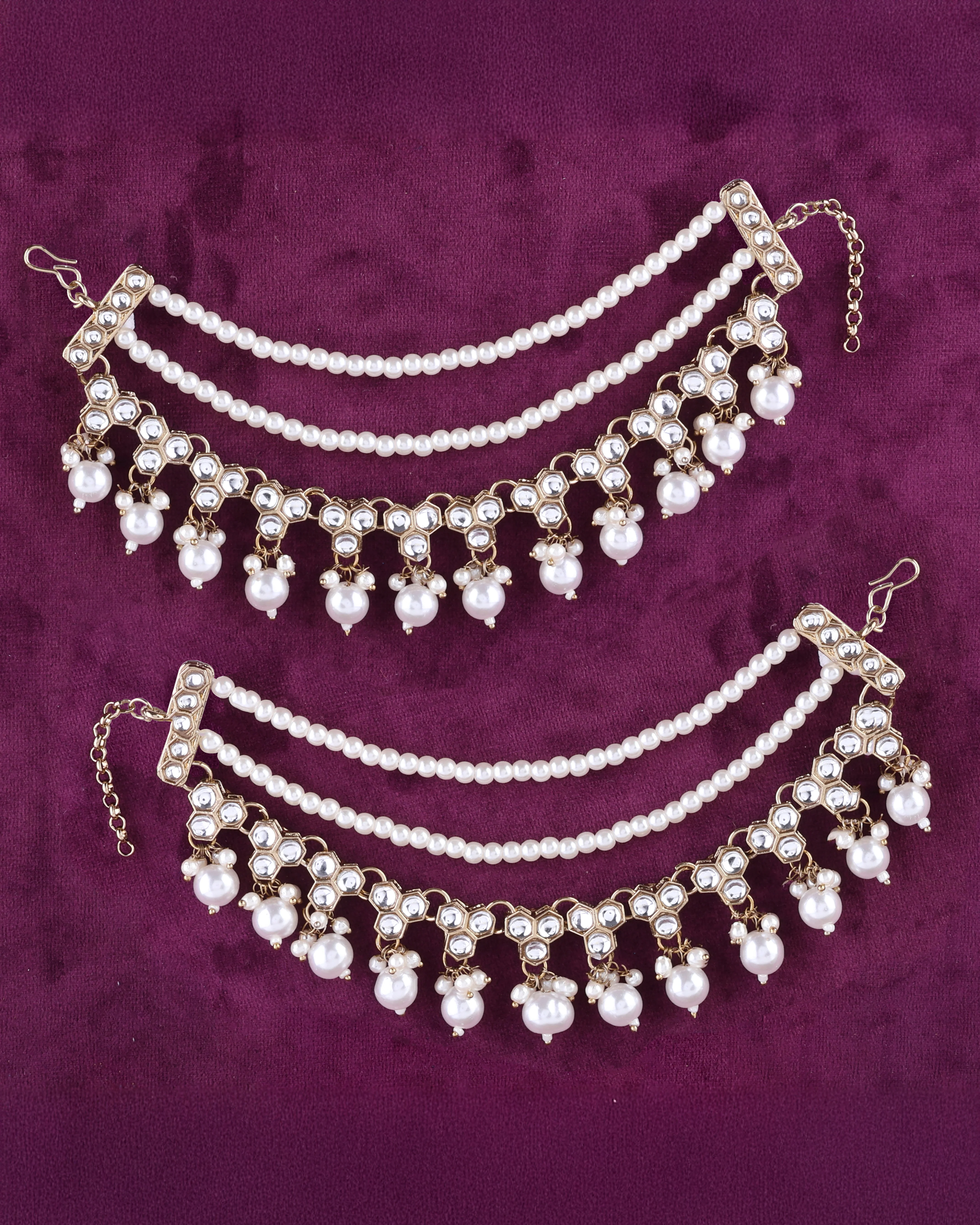 Nita Kundan Kaan Chain Pair - Image 8