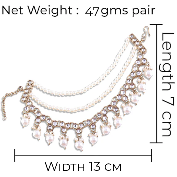 Nita Kundan Kaan Chain Pair - Image 9