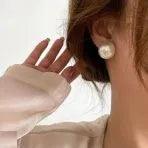Oversized Pearl Stud - Image 7