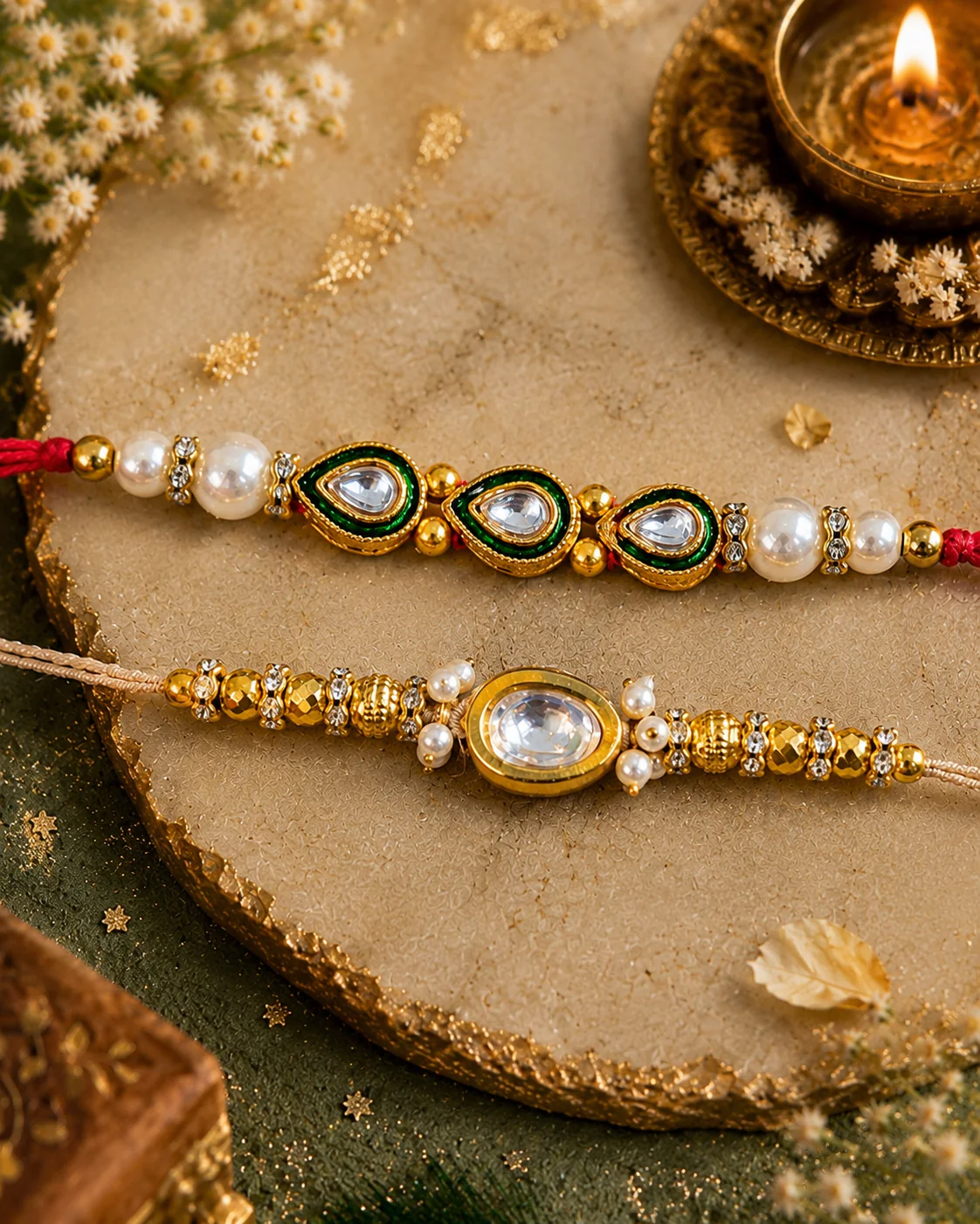 Pack of 2 Agnay - Aarvan Love Rakhi Set | Tilak Set Included - Image 2