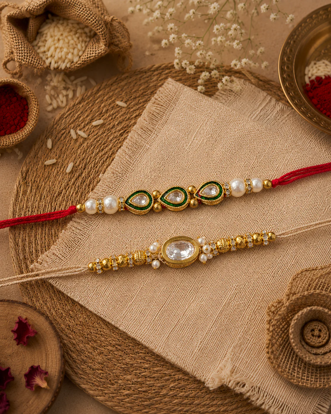 Pack of 2 Agnay - Aarvan Love Rakhi Set | Tilak Set Included - Image 3